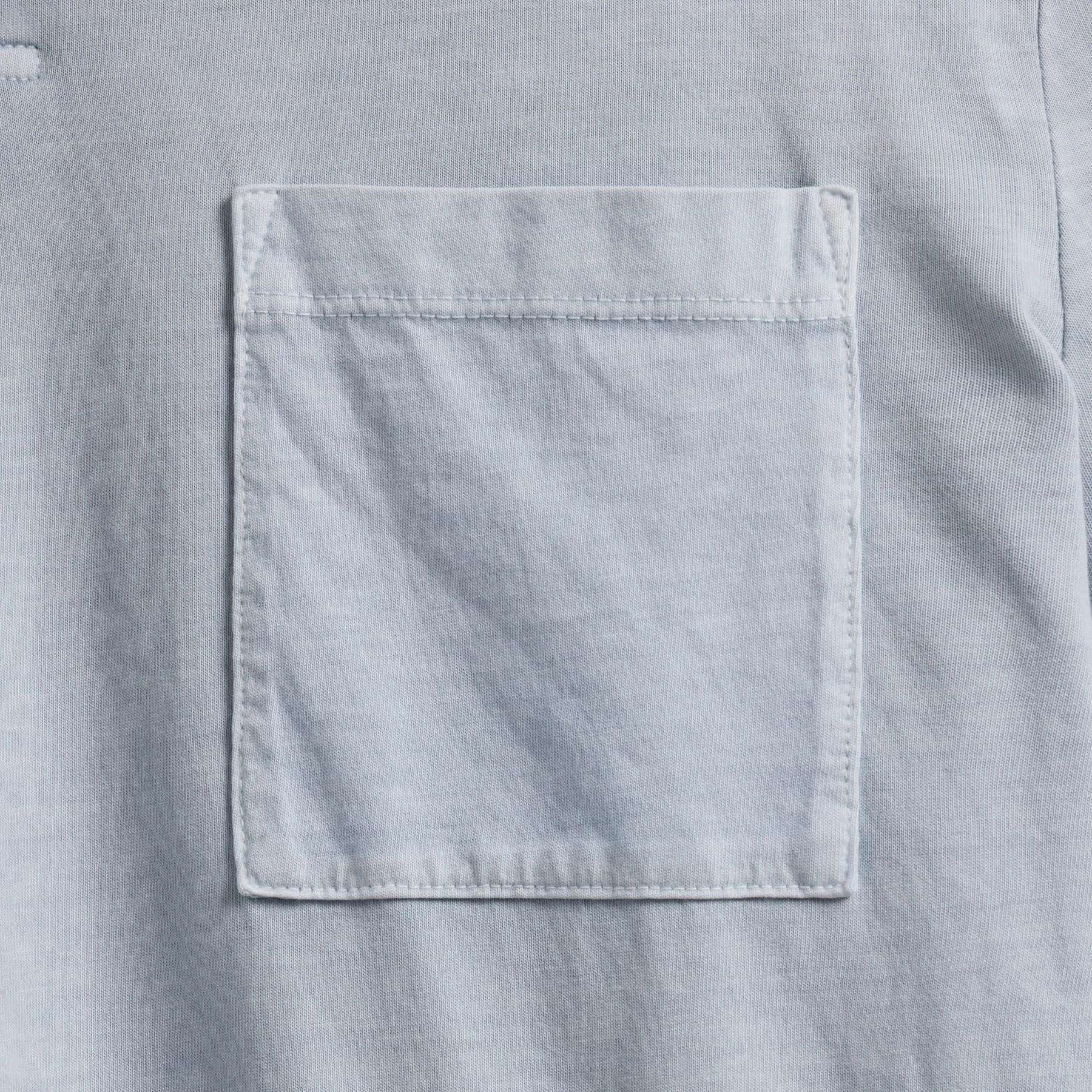 Premium Sueded Jersey Rugby Polo Shirt for Men - Grey Glacier Pigment Dye - Casual & Athletic Wear for Rugby, Golf, and Outdoor Activities