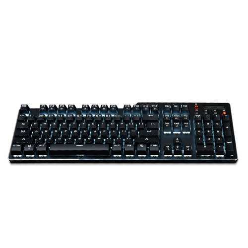 AJazz AK35i Assassin II 104-Key NKRO Wired Mechanical Gaming Keyboard with White Backlit - Perfect for PC Gaming, Typing & Office Work