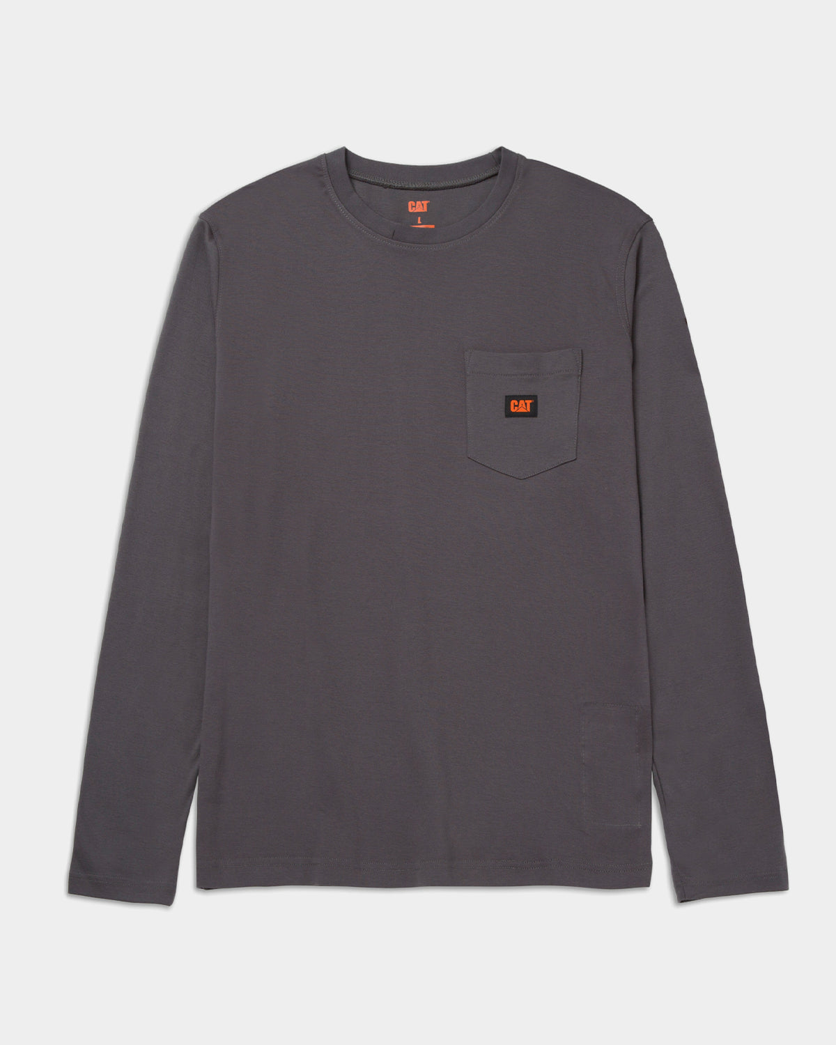 Men's French Logo Pocket Long Sleeve T-Shirt - Casual Comfort Fit Cotton Tee for Everyday Wear & Street Style Fashion