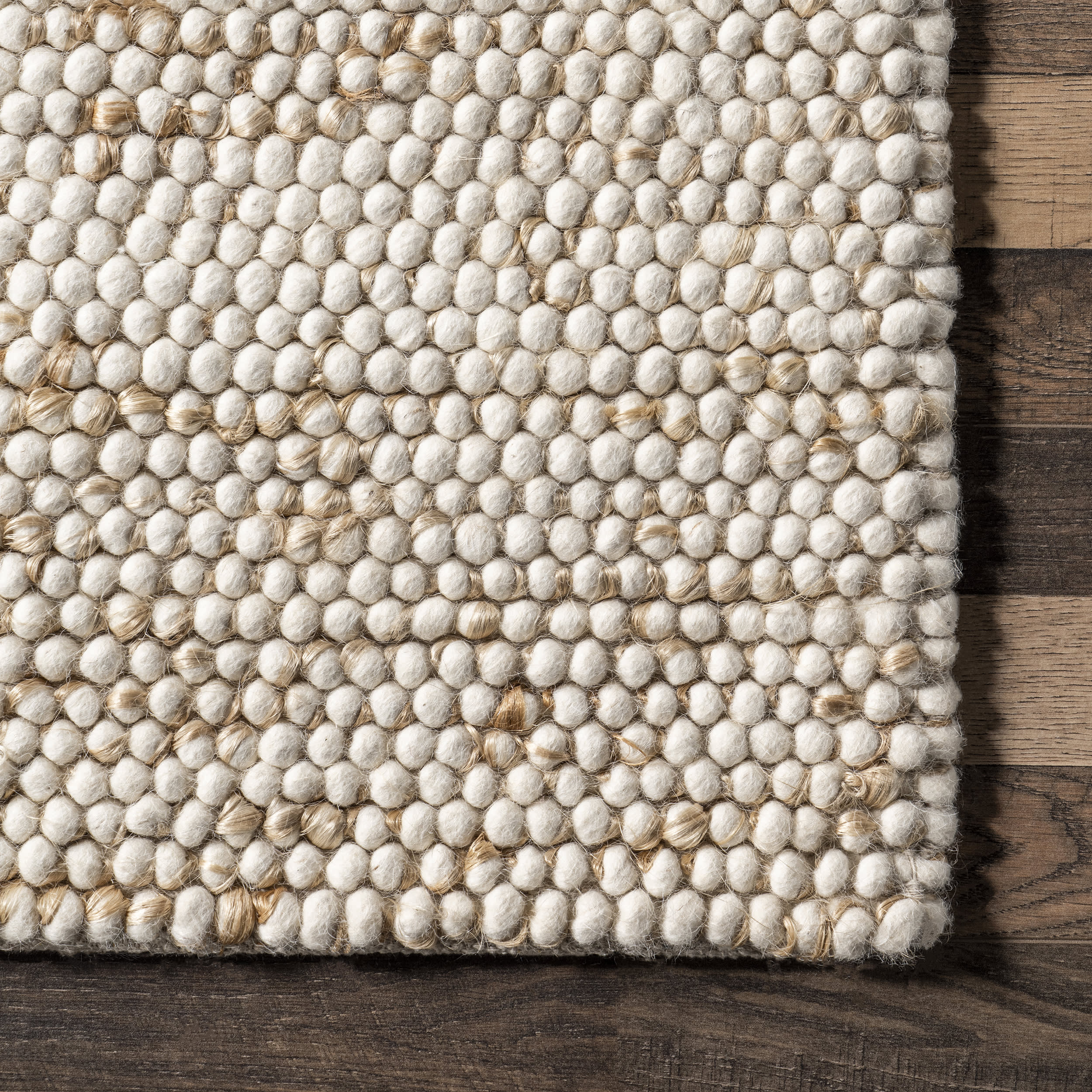 Daune Popcorn Textured Rug | Soft Ivory Shaggy Carpet for Living Room, Bedroom & Nursery | Cozy Home Decor