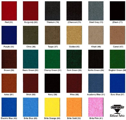 Championship 8-Foot Invitational Billiards Pool Table Felt Cloth - Premium Burgundy Color for Professional & Home Game Rooms