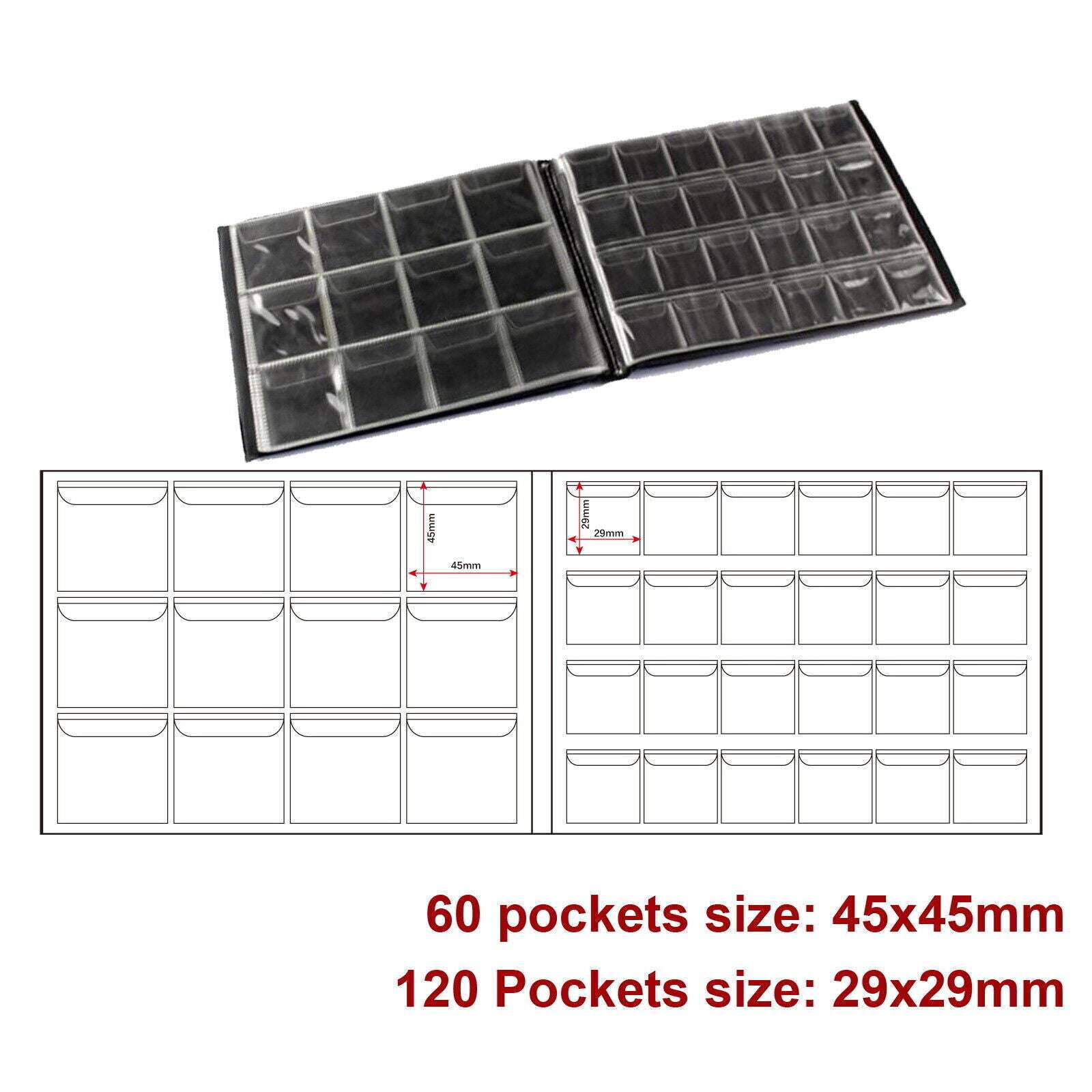 180 Coin Holder Collection Book - Storage for Collecting Money, Pennies & Coins - Durable Coin Album for US Coins, Quarters & Nickels - Perfect for Coin Collectors, Hobbyists & Numismatists (Great for Organizing, Displaying & Protecting Your Coin Collection)