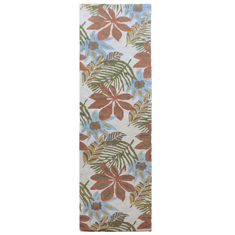 Handmade Candytuft Floral Area Rug - Soft & Durable Non-Slip Living Room Carpet for Bedroom, Nursery, or Home Decor