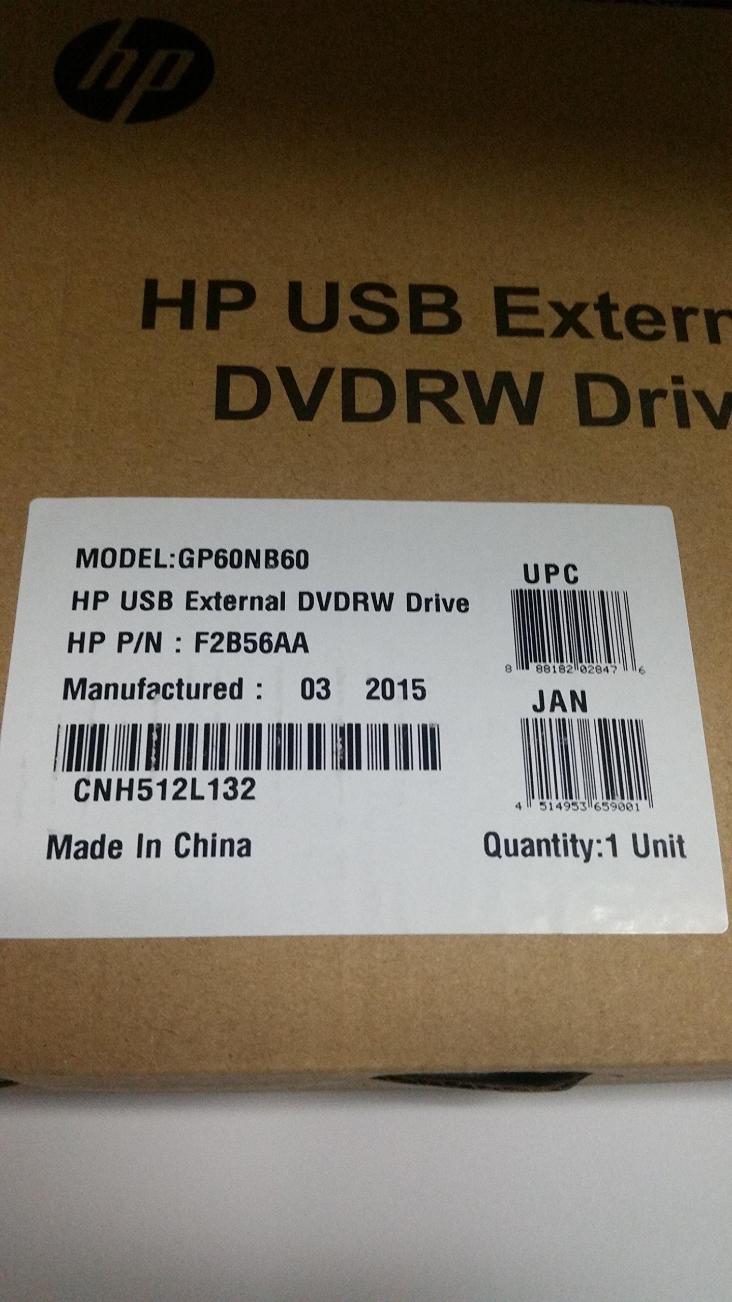 HP USB External DVD RW Drive - Portable DVD Burner for Laptop & Desktop - Plug & Play, Lightweight Design for Travel, Home & Office Use