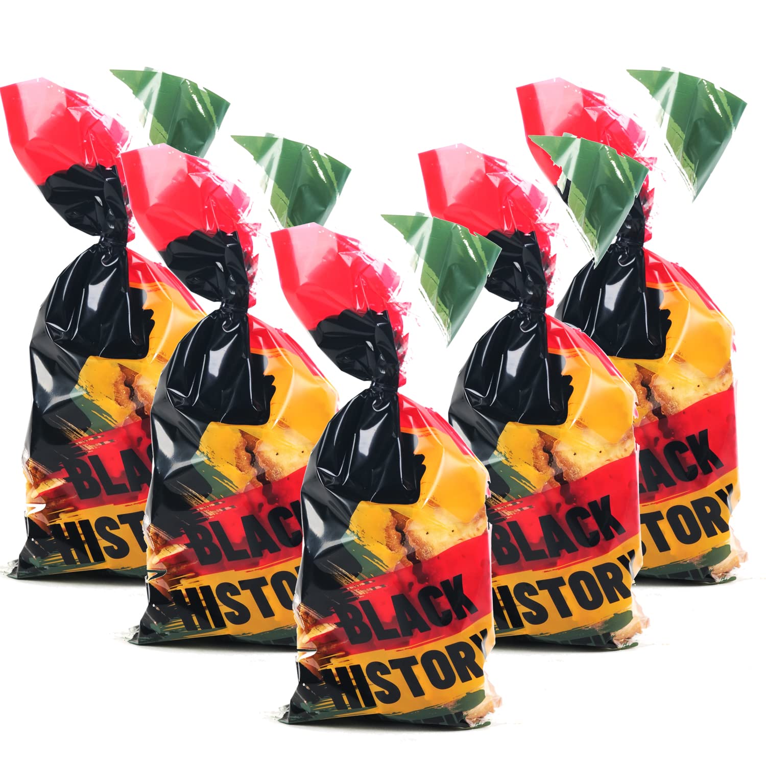 Black History Month Gift Bags - African American Celebration Party Favors with Candy & Cookies - Bulk Goodie Bags for School Events, Church Gatherings & Cultural Celebrations