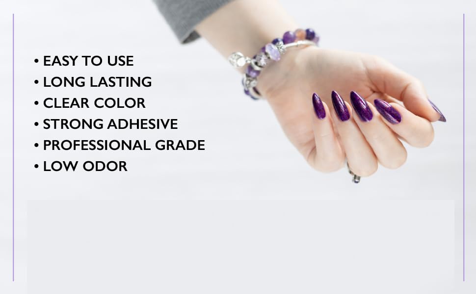 Professional SUSVIJ Nail Glue for Artificial & Acrylic Nails - Waterproof, Long-Lasting Adhesive for Nail Art (Big Size) - Perfect for Salon, Home Manicures & Nail Extensions