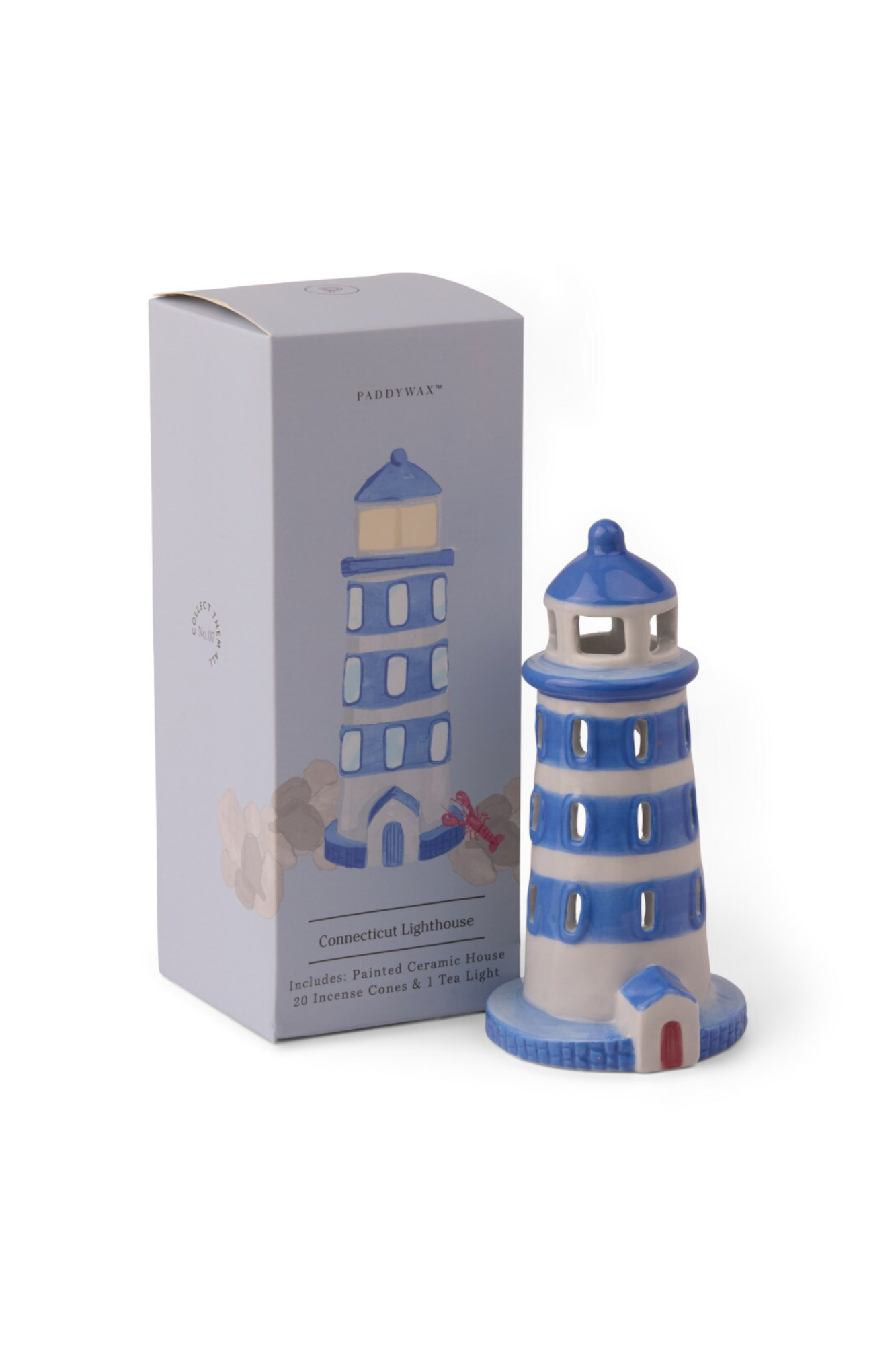 Premium Lighthouse Incense Cone Holder - Handmade Ceramic Aromatherapy Burner for Meditation, Yoga & Home Decor | Perfect for Relaxation, Stress Relief & Spiritual Practices