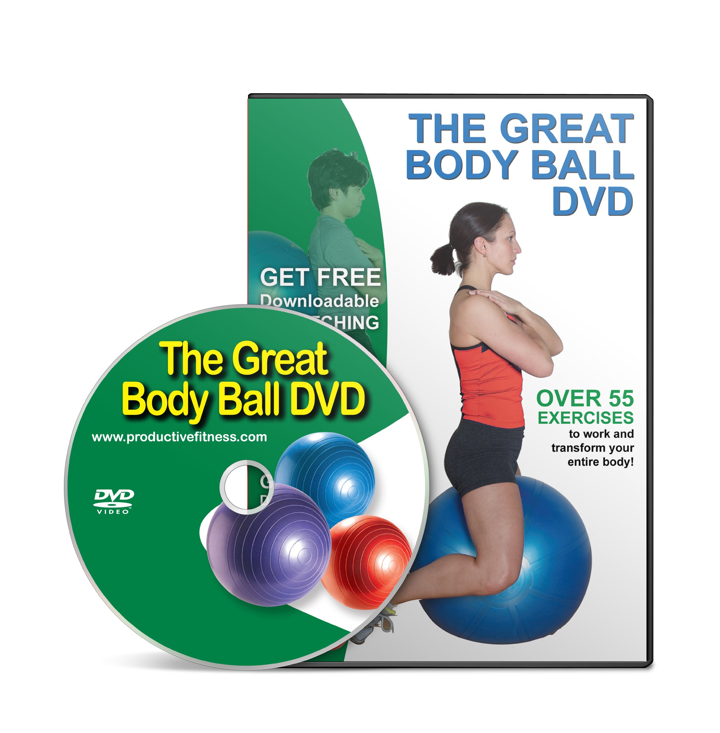 The Great Body Ball DVD - Full Body Workout & Fitness Training for Home Gym | Perfect for Yoga, Pilates, Core Strength & Balance Exercises