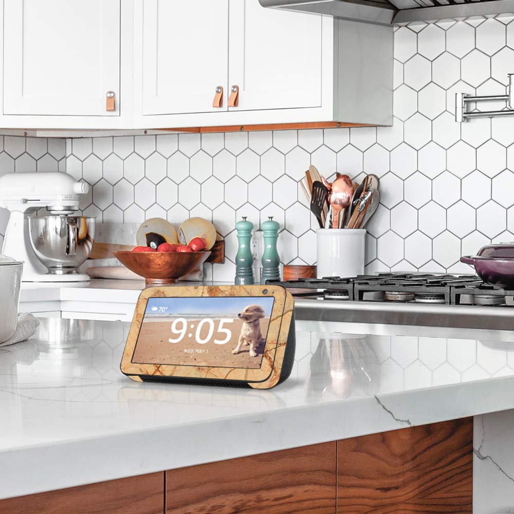 MightySkins Vinyl Skin Wrap for Amazon Echo Show 5 (1st & 2nd Generation) - Botanic Wood Design | Protective Cover | Easy Installation & Removable | Made in USA | Perfect for Home, Office & Kitchen Decor