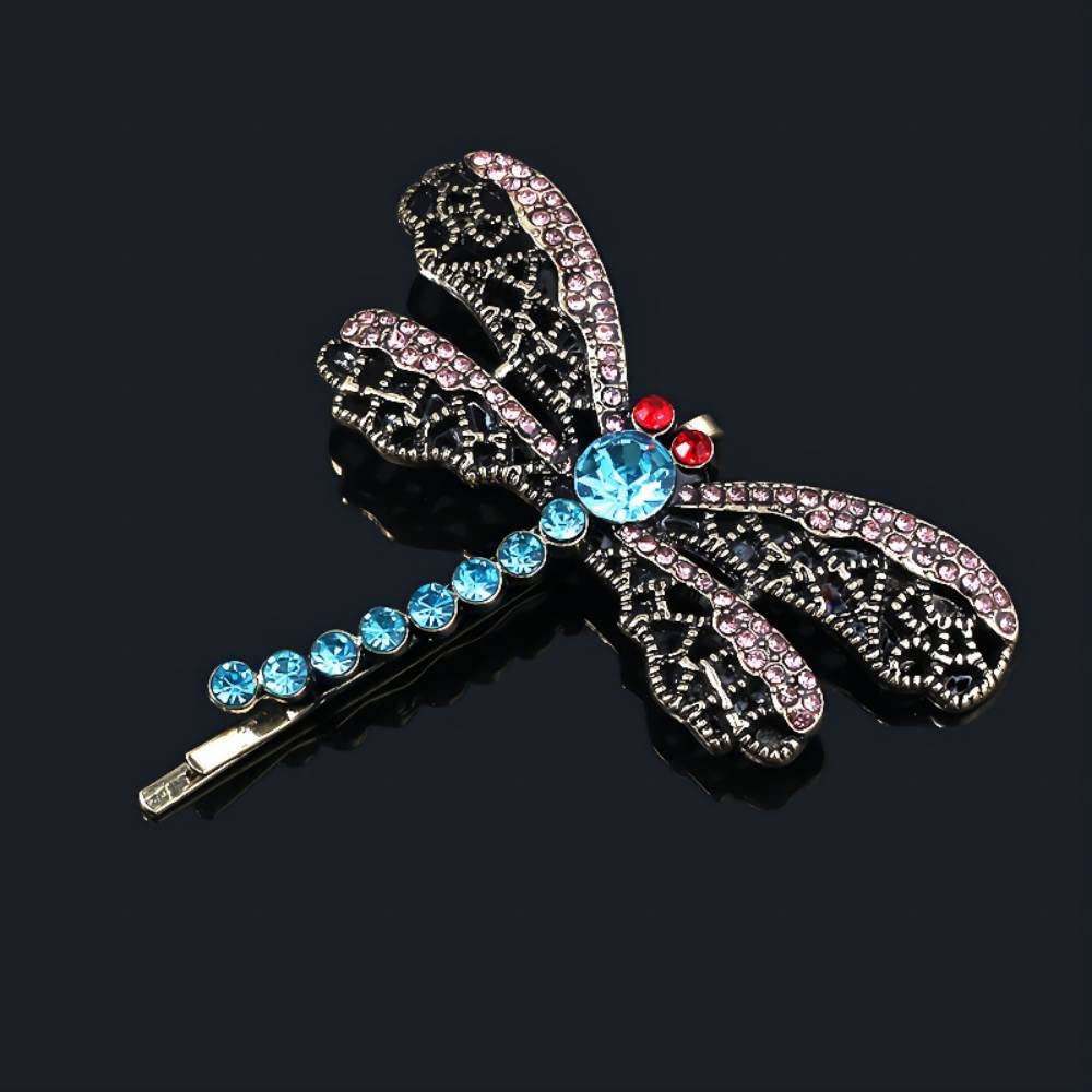 Dragonfly Hair Clip for Women - Elegant Cosplay Hairpin for Halloween Costume & Christmas Gifts - Perfect for Moms, Fans, and Special Occasions