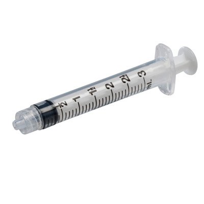 Monoject SoftPack 3mL Syringe Without Needle - Leur Lock Tip - Sterile Medical Syringes (Box of 100) - Ideal for Medical, Veterinary, and DIY Liquid Applications