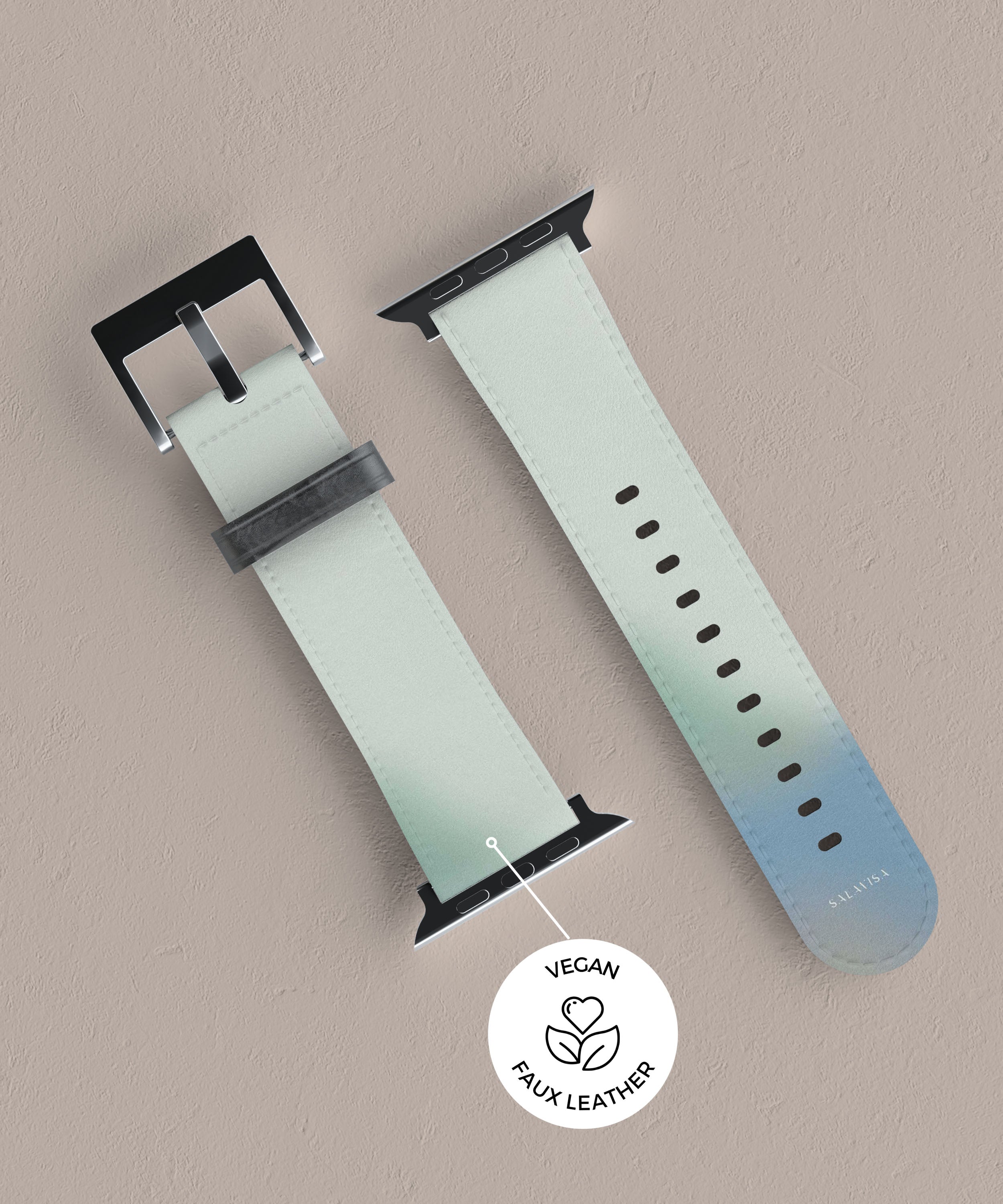 Premium Leather Apple Watch Band for Women & Men - Soft, Durable & Comfortable Strap for Apple Watch Series 9/8/7/6/5/SE - Perfect for Workouts, Office & Everyday Wear
