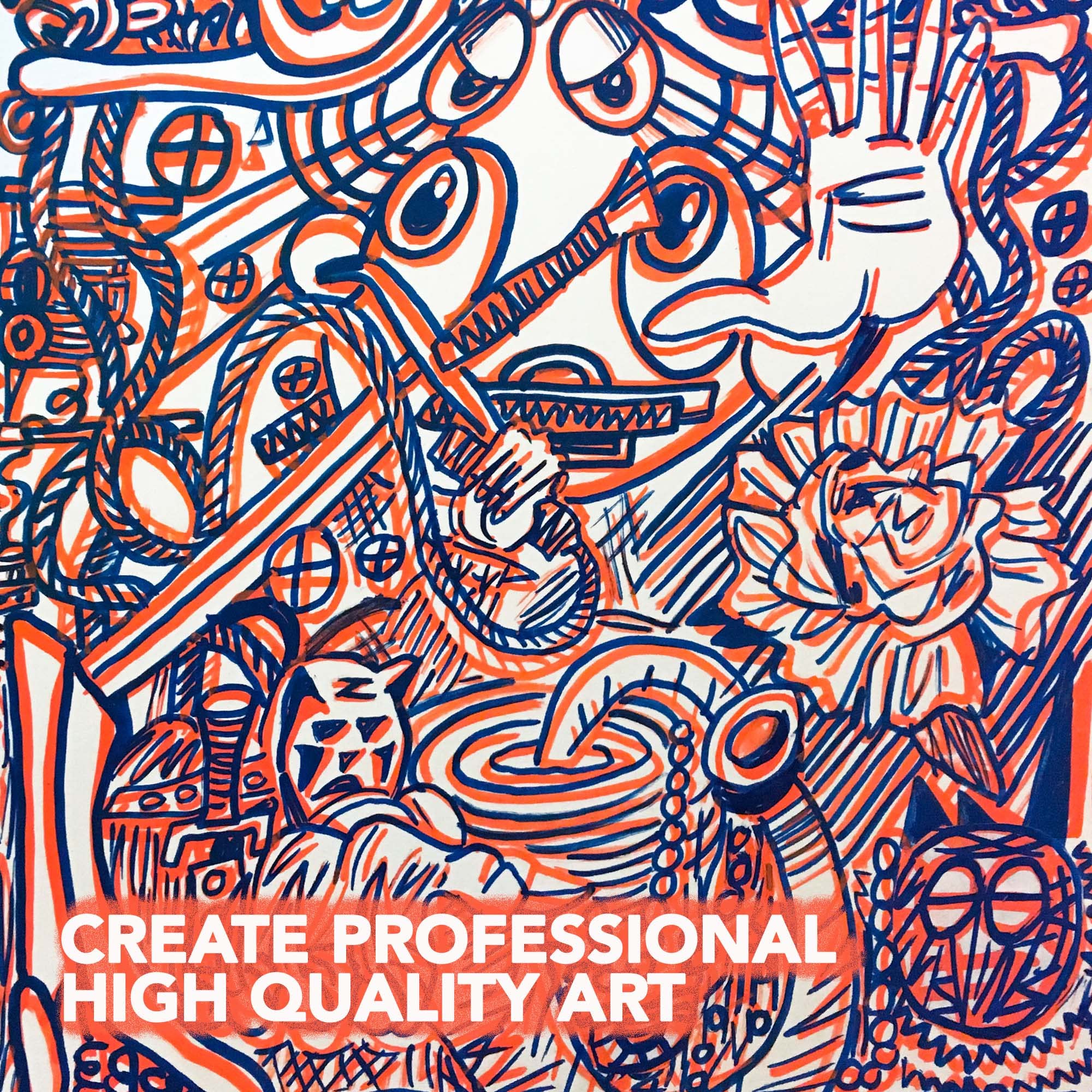 Krink K-11 Orange Paint Marker - Vibrant Opaque Acrylic Art Marker for Graffiti, Canvas, Plastic & Paper - Perfect for Artists, DIY Crafts & Street Art Projects