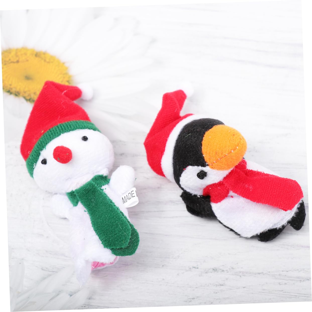 VICASKY 10-Piece Christmas Finger Puppet Set - Mini Stuffed Animal Hand Puppets for Kids, Santa & Animal Figures - Perfect for Storytelling, Holiday Plays & Interactive Learning