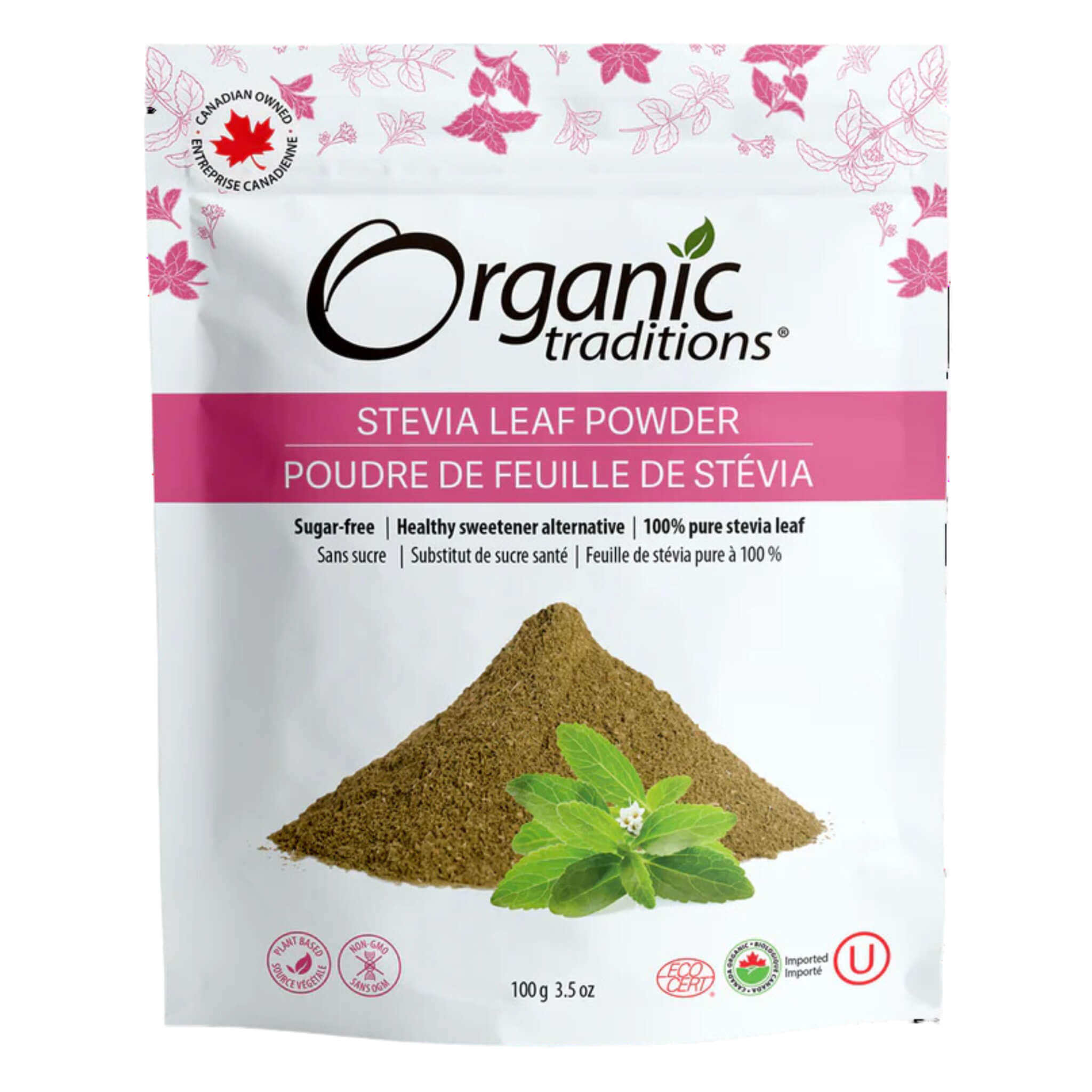 Organic Green Leaf Stevia Powder Natural Sweetener - Zero Calorie Sugar Substitute for Baking, Coffee, Tea & Healthy Lifestyle