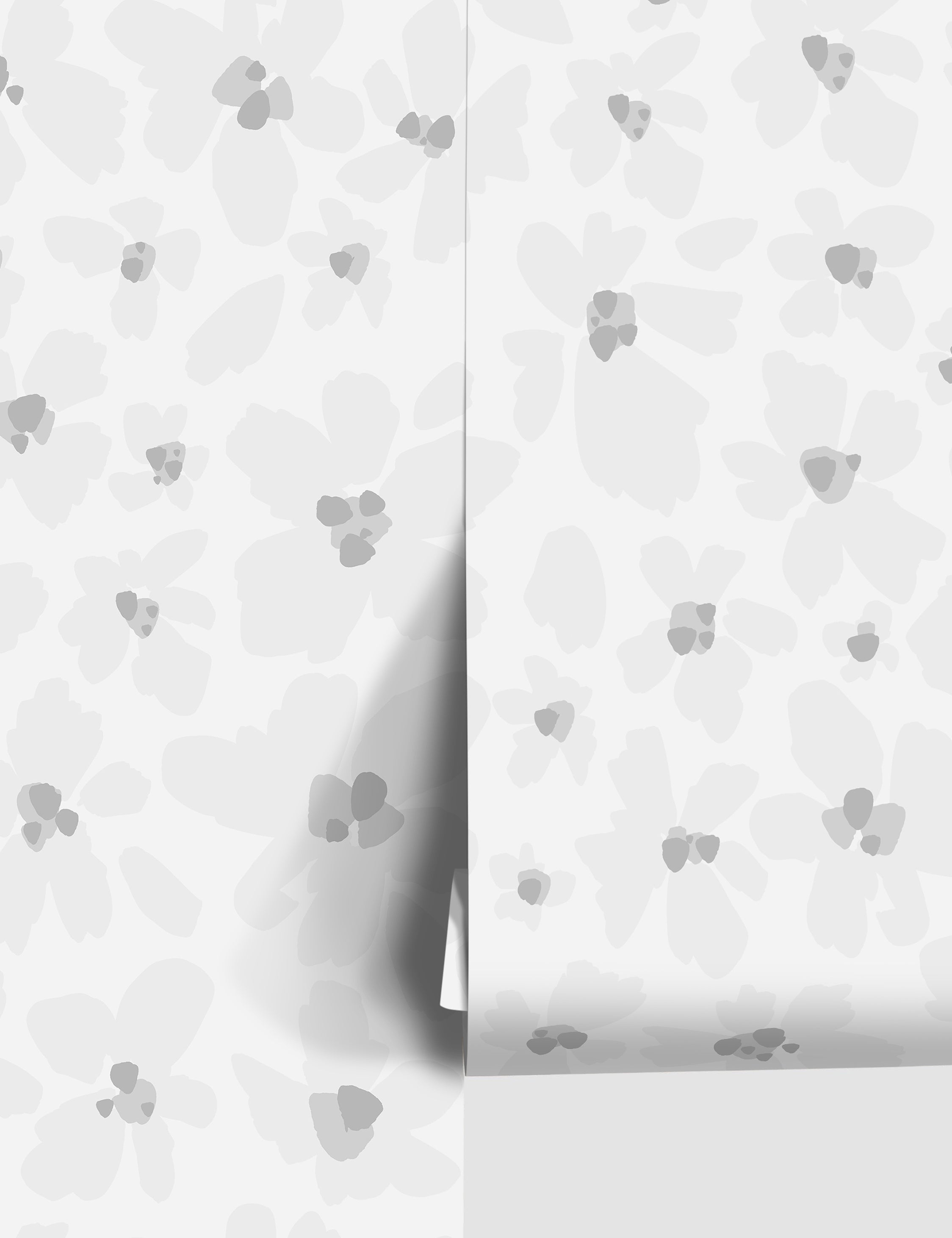 Andy's Flowers Wallpaper by Yuki Osada - Floral Wall Decor for Living Room, Bedroom & Office - Peel and Stick Removable Wallpaper