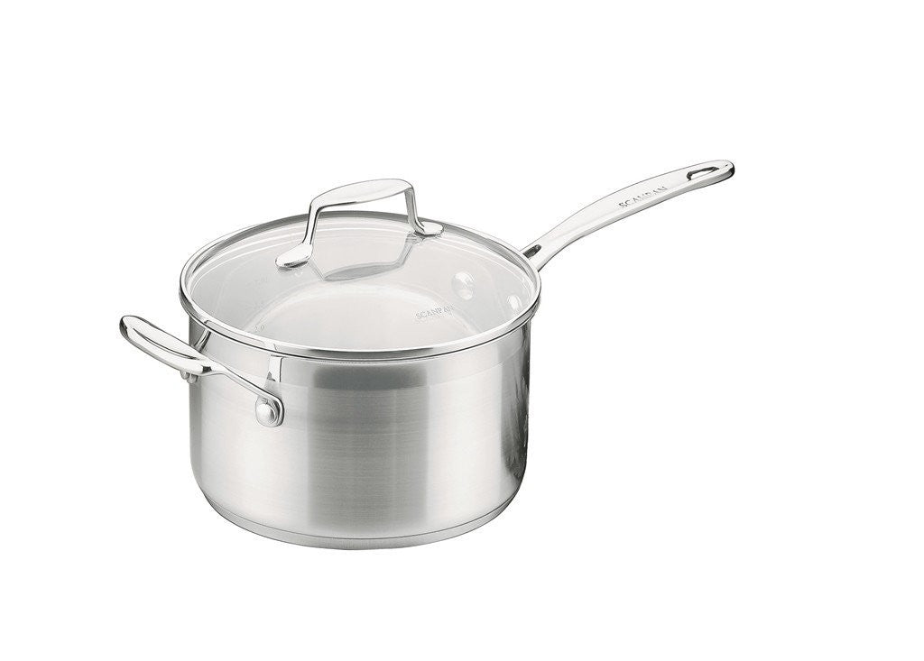 Scanpan Impact 8-Inch Saucepan with Lid - Premium Nonstick Cookware for Sauteing, Boiling & Simmering - Ideal for Home Kitchen & Professional Chefs