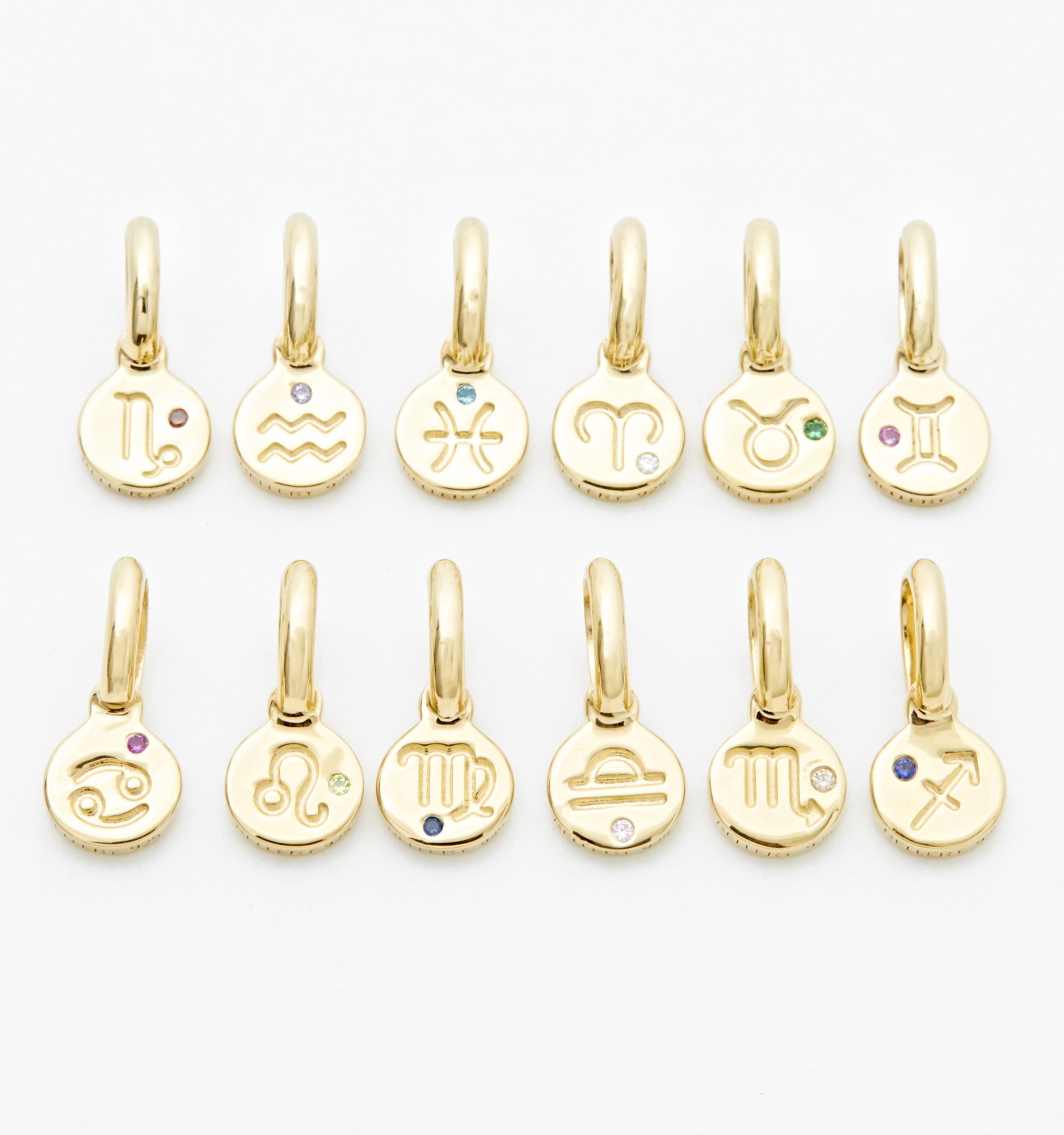 12-Piece Mini Zodiac Charm Bracelet Set - Sterling Silver & Gold Plated Horoscope Charms for Women - Perfect for Birthdays, Gifts & Everyday Wear