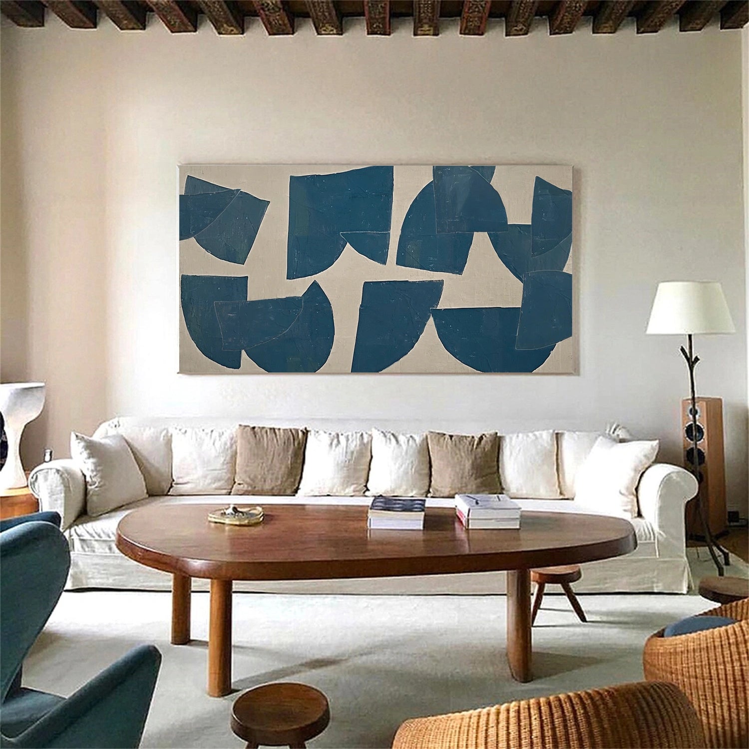 Abstract Painting #AB 448 - Modern Wall Art for Home & Office Decor | Unique Handmade Canvas Artwork for Living Room, Bedroom, or Workspace