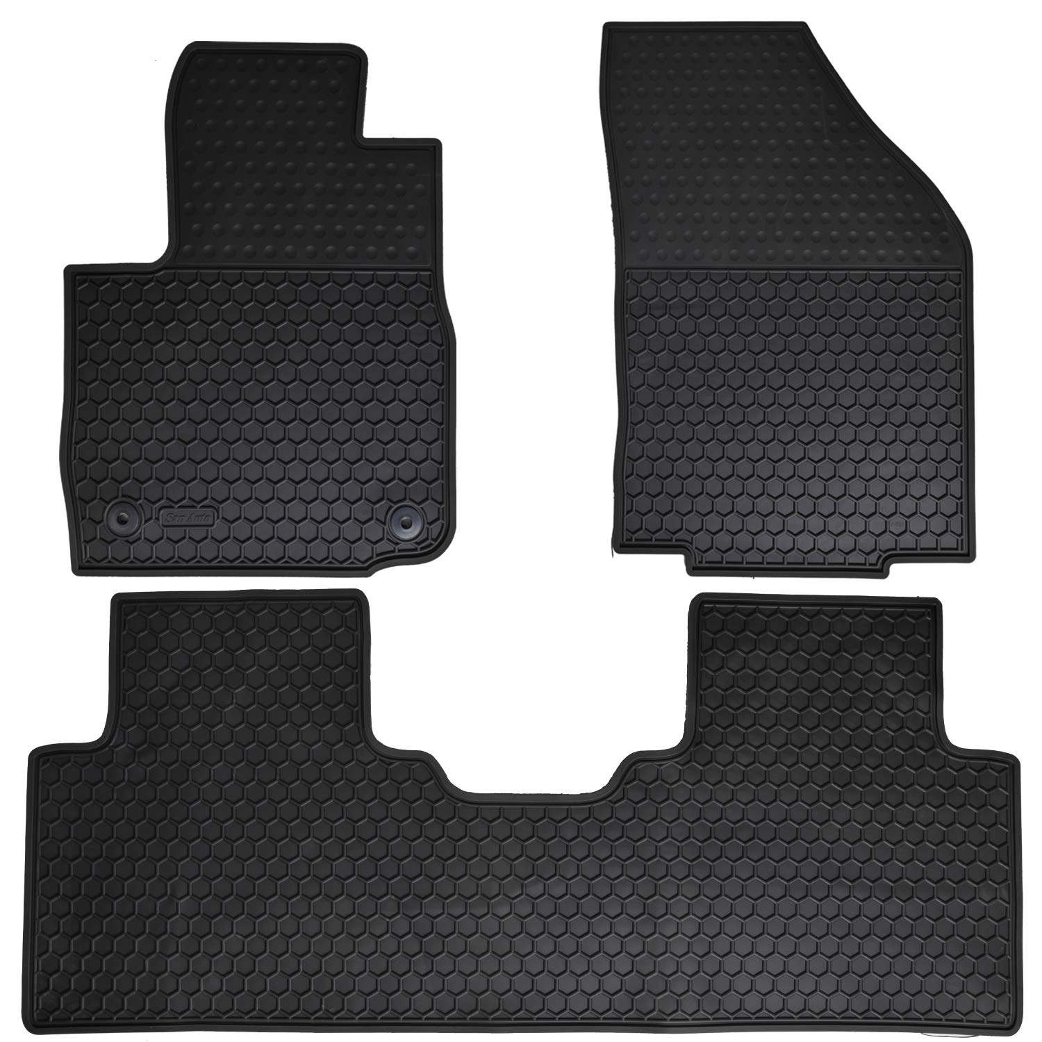 Custom Fit All-Weather Rubber Floor Mats for Chevrolet Equinox & GMC Terrain (2018-2024) - Odorless, Washable Car Floor Liners - Perfect for Daily Commute, Road Trips & Winter Protection