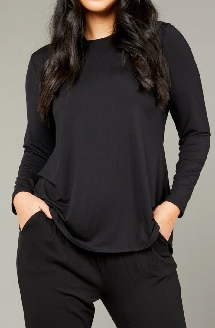Tani Cara Women's Long Sleeve T-Shirt - Soft Cotton Casual Top for Everyday Wear | Perfect for Work, Travel & Layering