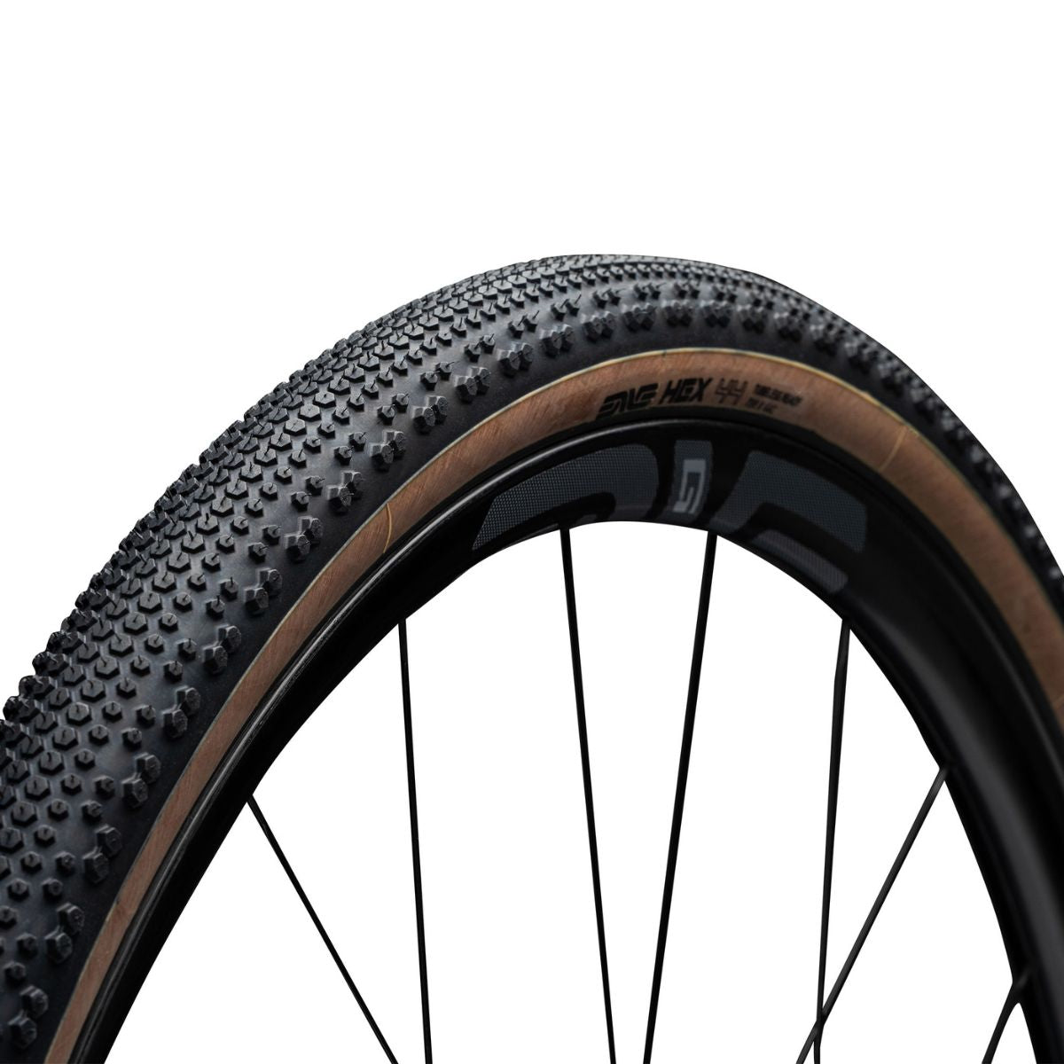 ENVE Hex Gravel Tire - High-Performance Tan Sidewall Gravel Bike Tires for Off-Road Cycling, Adventure Riding & All-Terrain Biking