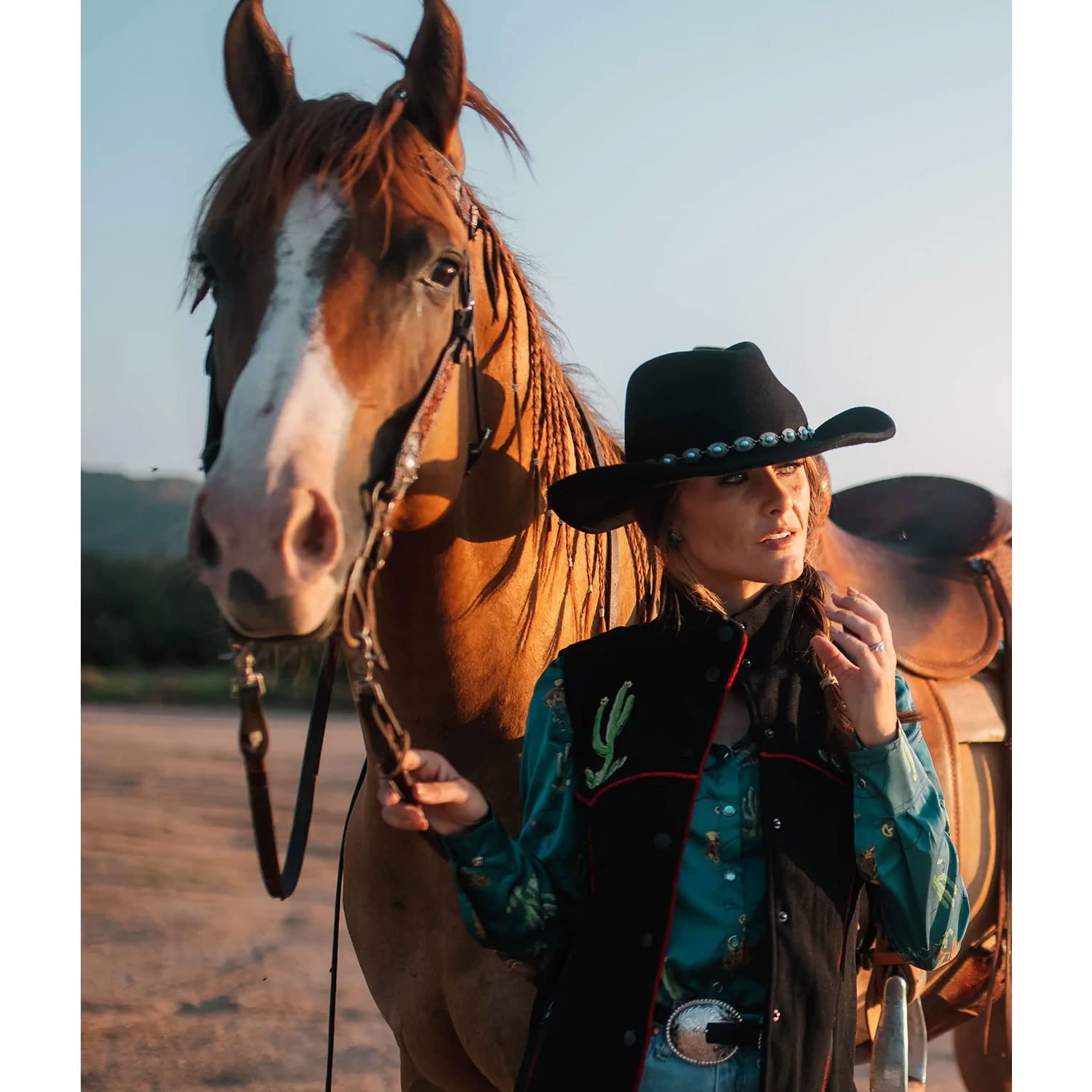 Outback Trading Unisex Silverton UV Protection Water-Resistant Wool Felt Western Hat with Wire Brim & 3.5