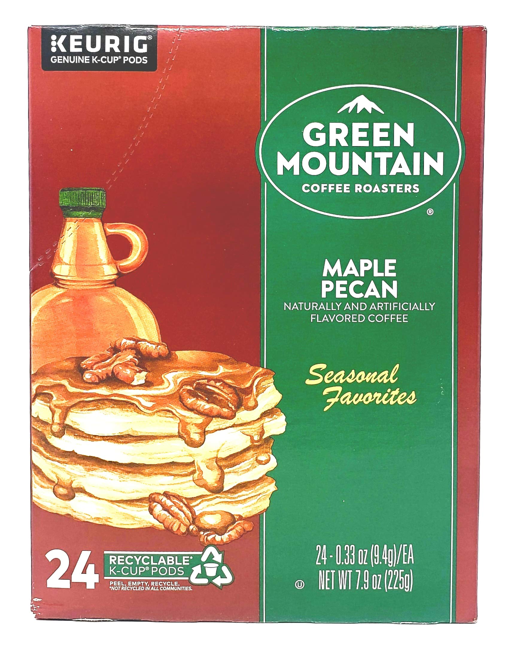 Green Mountain Coffee K-Cup Seasonal Variety Pack - 48 Count (24 Cinnamon Sugar Cookie & 24 Maple Pecan) | Compatible with Keurig Single Serve Coffee Makers | Perfect for Holiday Gifts, Office Breakrooms & Cozy Winter Mornings