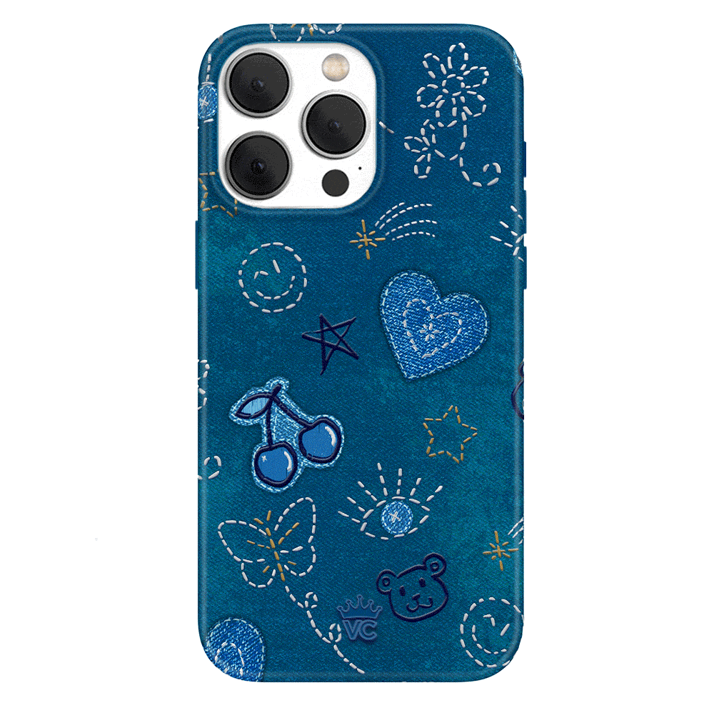 Stylish Blue Denim iPhone Case - Trendy & Protective Cover for iPhone 13/14/15 Pro Max - Perfect for Everyday Use, Travel & Fashion Accessories