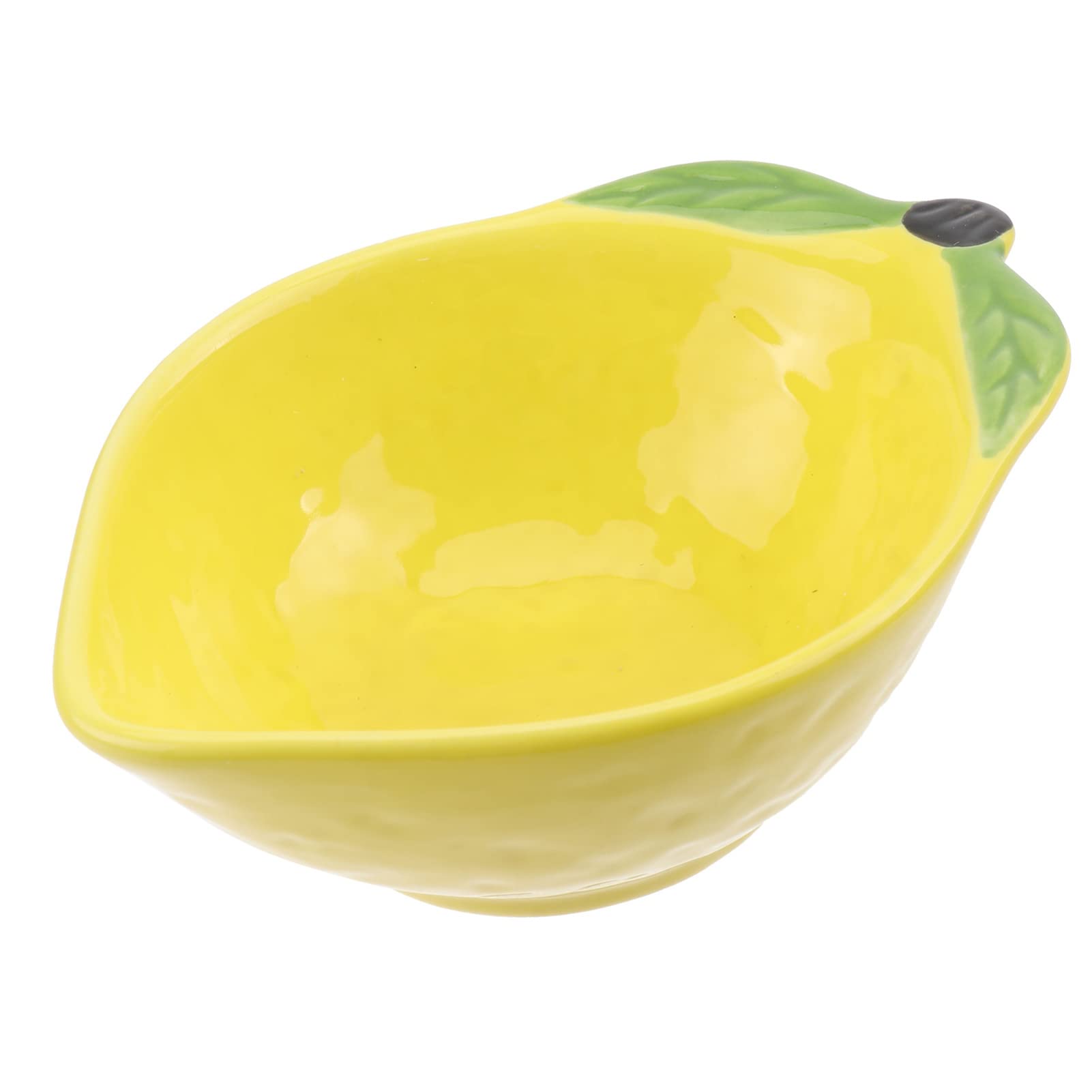 Kichvoe Ceramic Fruit-Shaped Bowl - Lemon Design Salad & Snack Serving Dish for Candy, Nuts, Desserts | Perfect for Home Kitchen Decor & Party Tableware