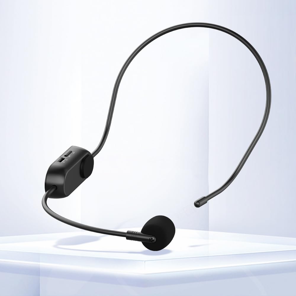 Norwii Wireless Headset Microphone for Voice Amplifier - Compatible with Select Wireless Amplifiers | Ideal for Teachers, Presenters & Public Speaking Events