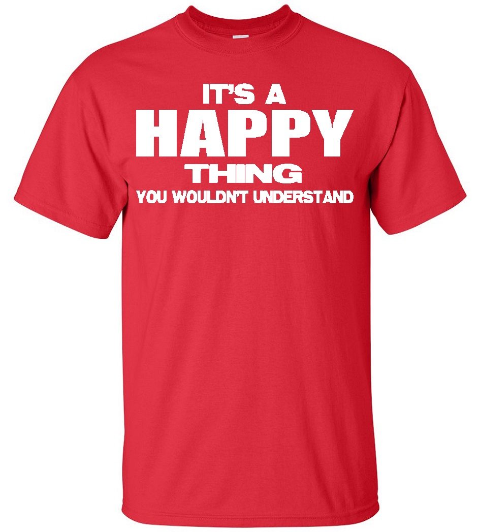 Happy Thing Red T-Shirt - Soft Cotton Casual Tee for Men & Women | Perfect for Everyday Wear, Gifts, and Casual Outfits