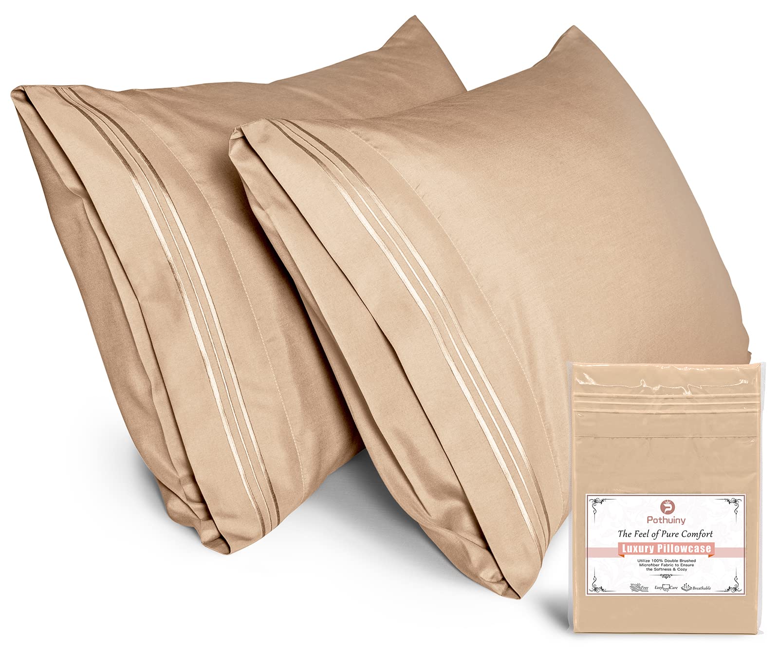 Premium 100% Microfiber King Size Pillowcases (20