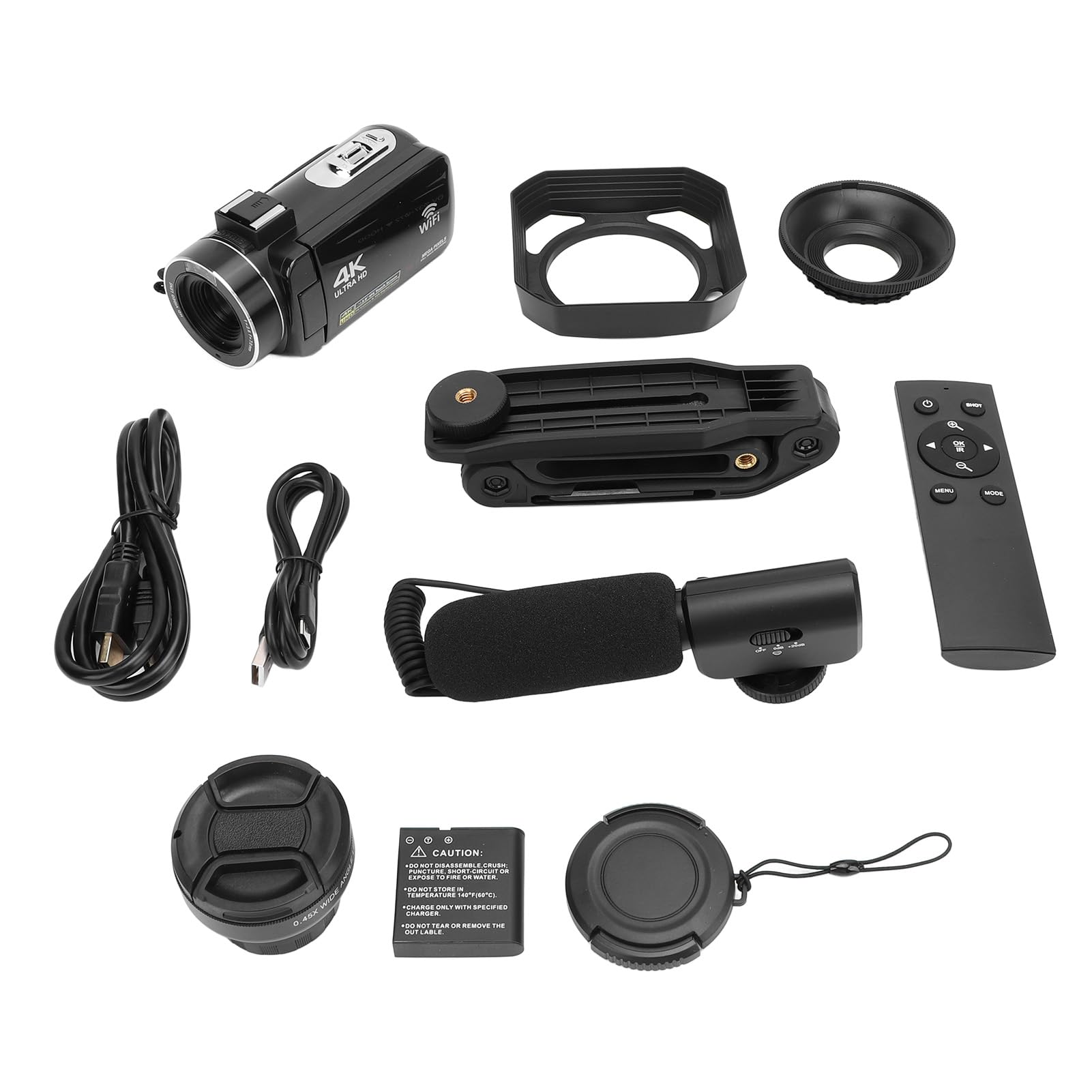 4K Digital Camera with 18X Zoom & WiFi - 56MP HD Vlogging Camera with 3