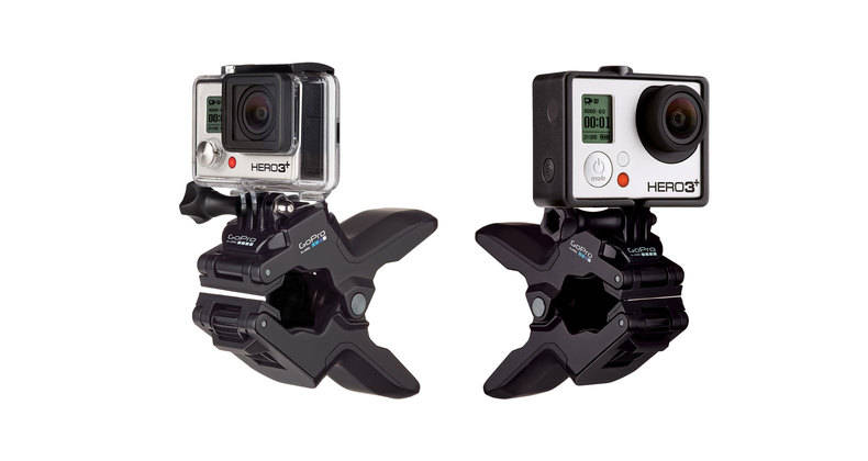 GoPro Jaws Flex Clamp Mount - Universal Action Camera Mount for GoPro Hero 11/10/9/8/7, DJI Osmo, and More - Secure Hands-Free Mounting for Biking, Surfing, Vlogging, and Outdoor Adventures