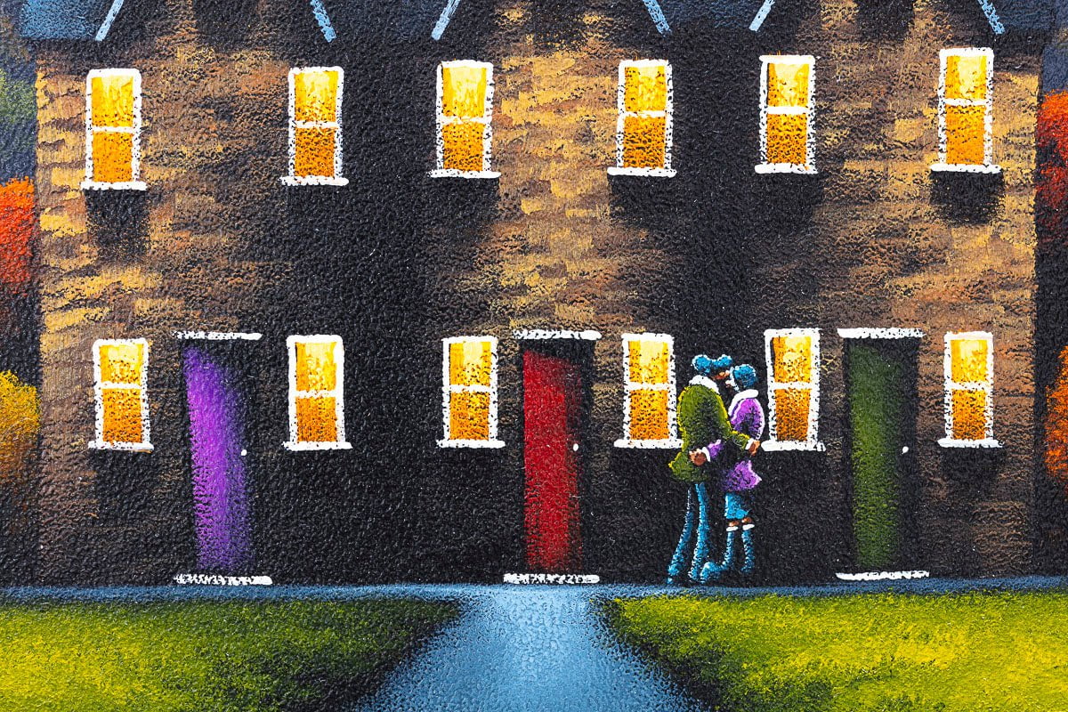 Original 'A Home Bursting With Love' Wall Art - Perfect for Living Room Decor, Housewarming Gifts & Cozy Home Aesthetics