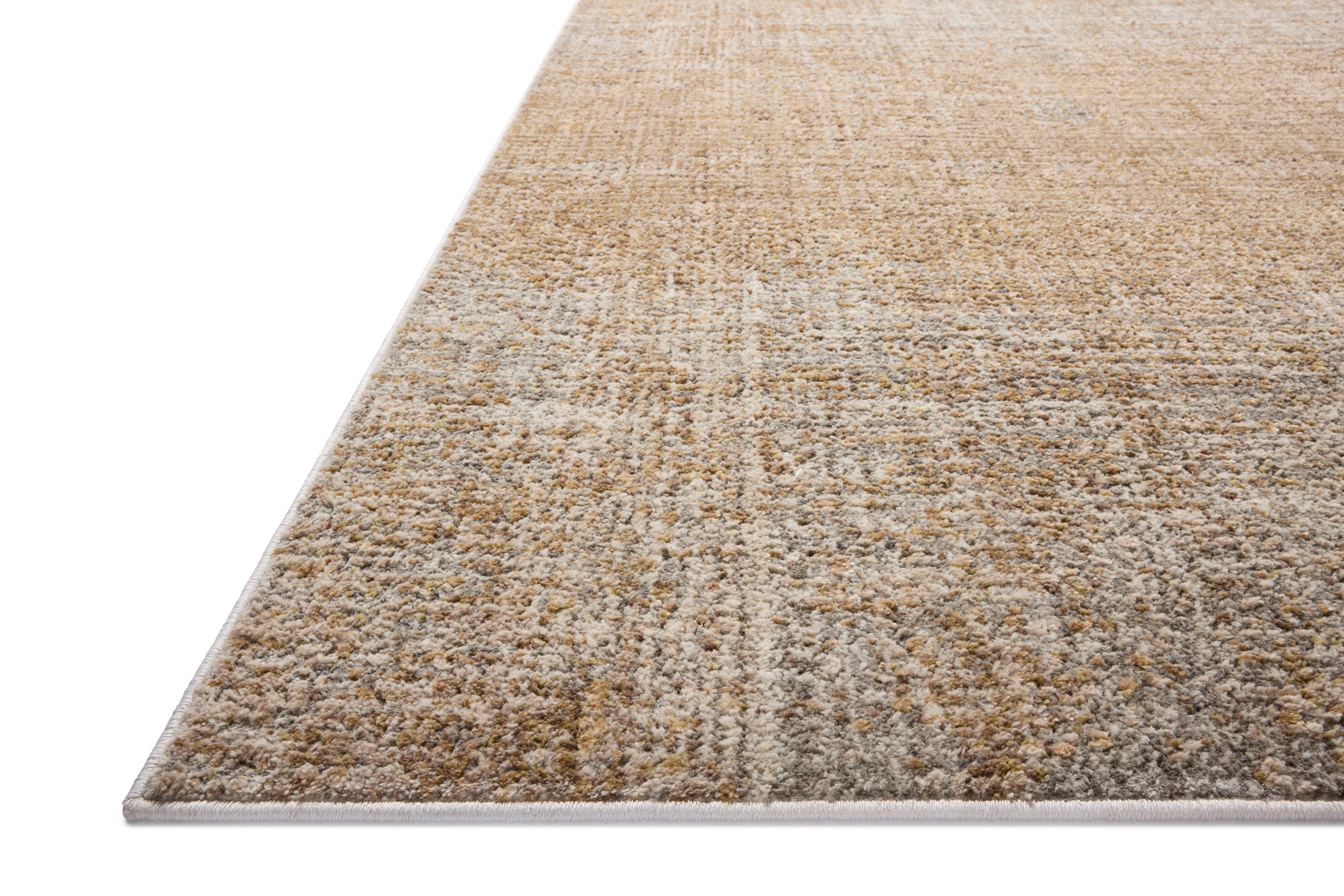 Wyatt Spice & Silver Area Rug - Soft Modern Boho Rug for Living Room, Bedroom, Dining Room - Non-Slip Comfortable Floor Mat for Home Decor