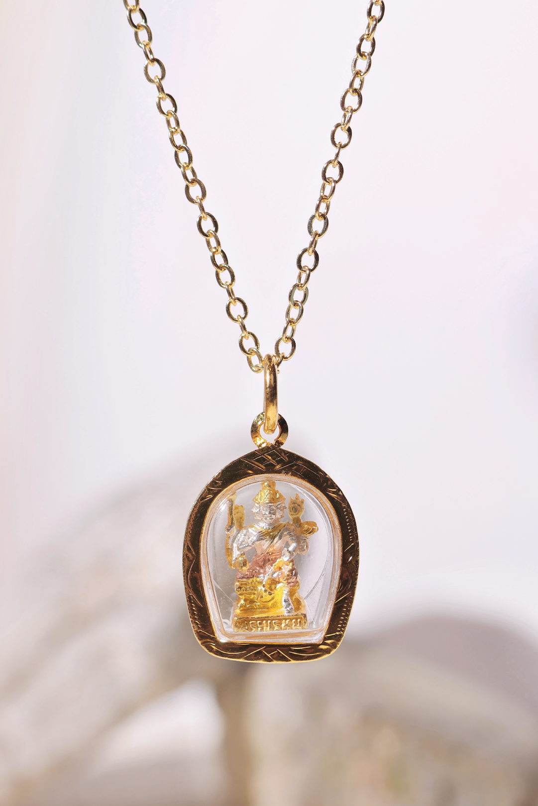 Authentic Phra Phrom (Four-Faced Buddha) Pendant Necklace - Thai Buddhist Amulet for Luck, Wealth & Protection | Perfect for Meditation, Blessings & Spiritual Gifts
