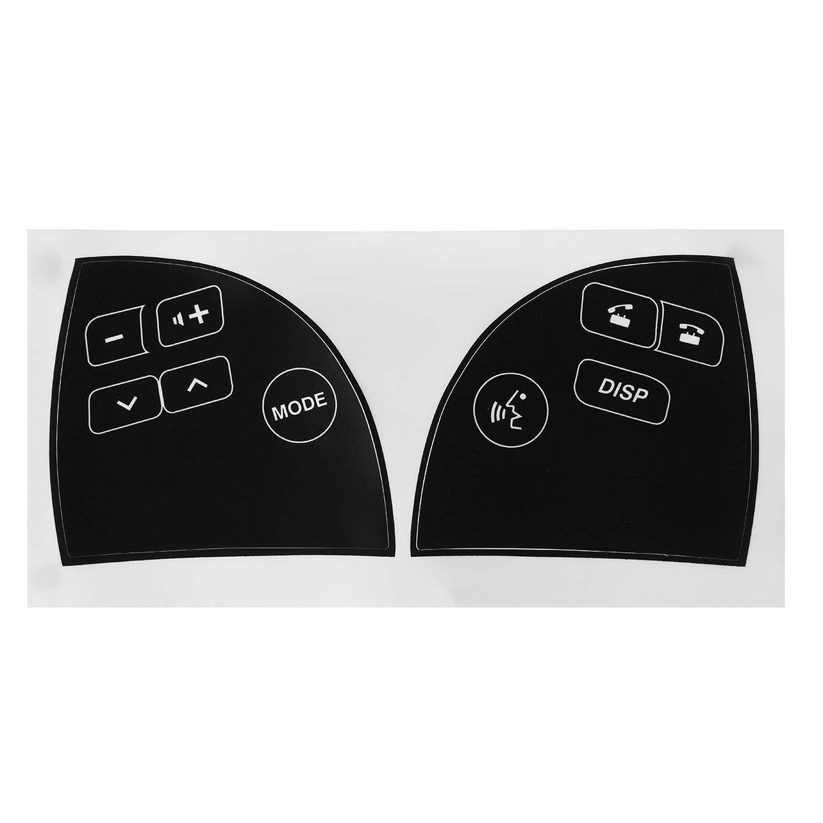 Ruiziliang Steering Wheel Button Repair Decals Sticker for Lexus ES350 2007-2012 - Fix Broken & Ugly Buttons (Black) - Perfect for Car Interior Restoration & DIY Auto Repair
