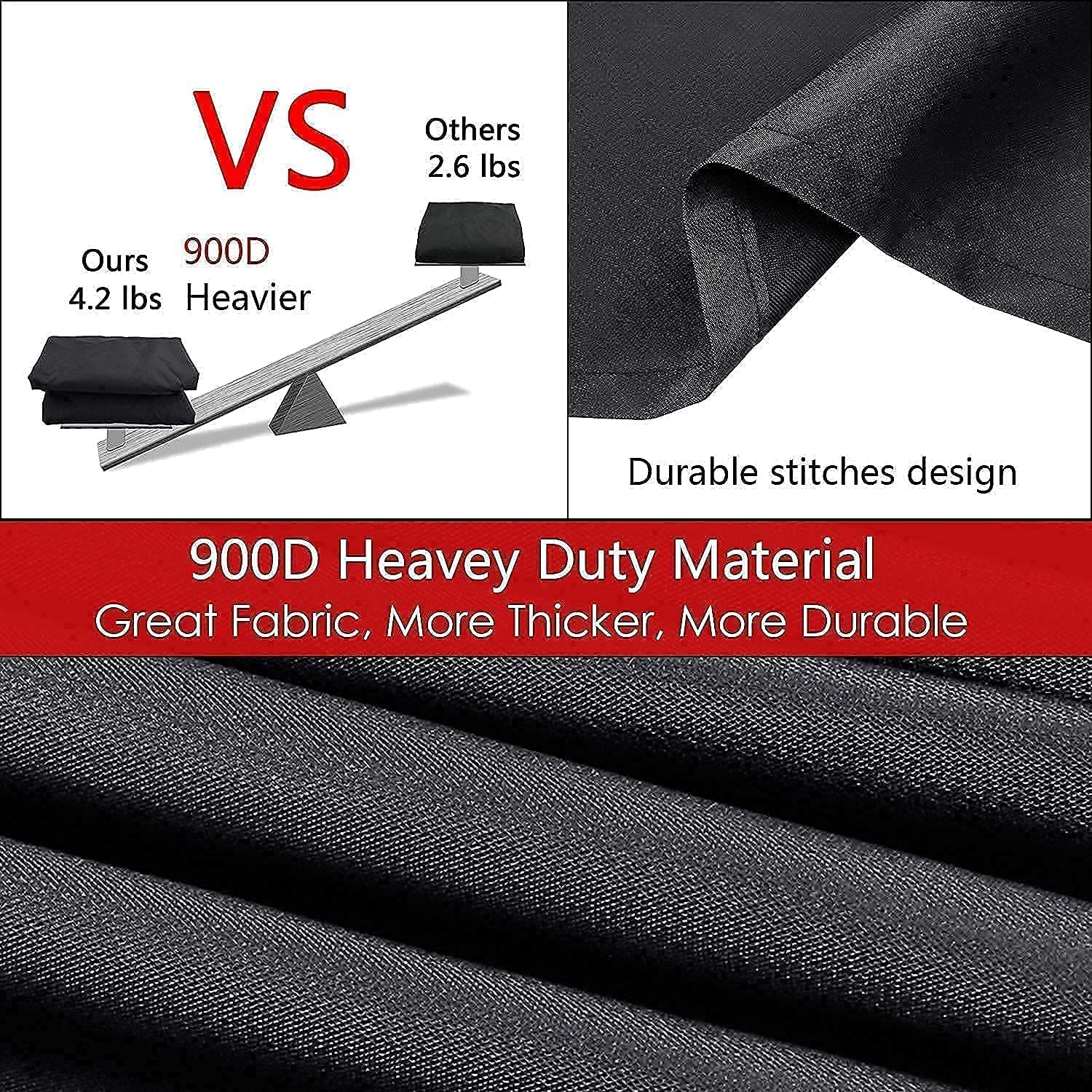 Hisencn 15.3 Inch Porcelain-Enameled Flavorizer Bars & 48 Inch Grill Cover Combo for Weber Spirit II E200 E210 Series - Replacement Parts for 2-Burner Gas Grills with Front Control - Perfect for Backyard BBQs, Outdoor Cooking & Grill Maintenance
