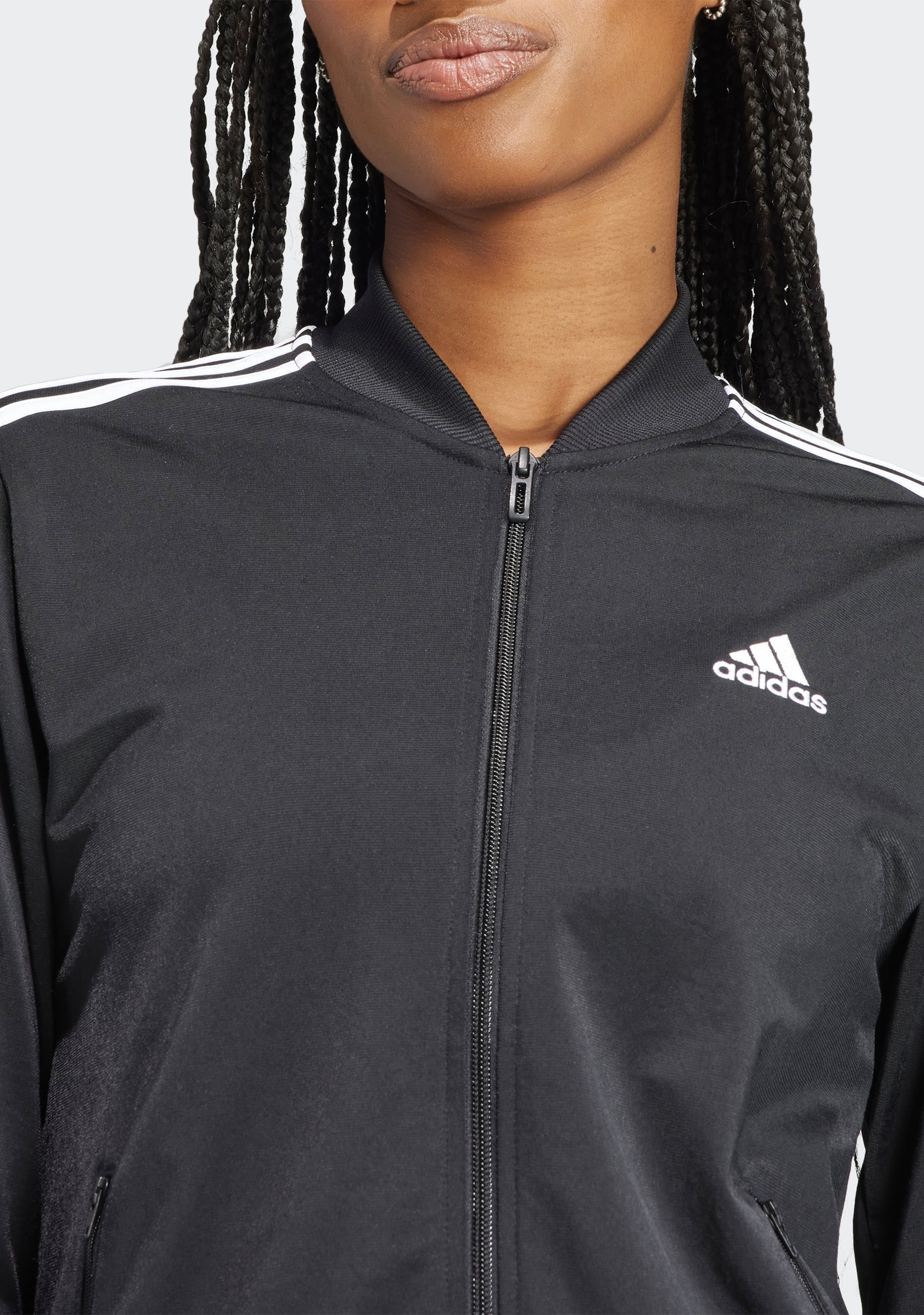Adidas Women's Essentials 3-Stripes Tracksuit Set - Sporty Casual Outfit for Gym, Running & Lounge Wear