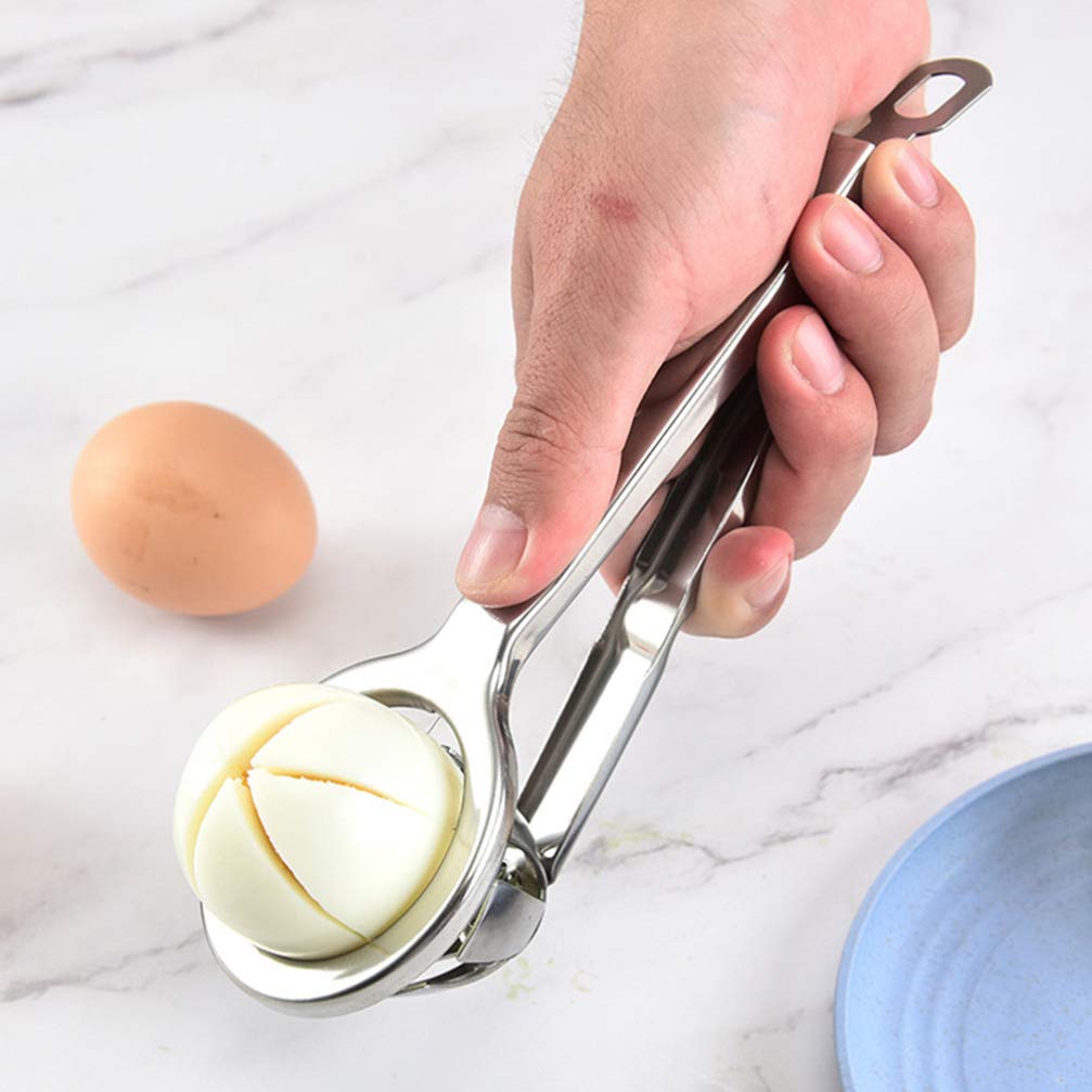 DOITOOL Stainless Steel Egg Slicer - Handheld Multifunctional Kitchen Tool for Eggs, Fruits & Vegetables | Perfect for Salads, Breakfast Meal Prep & Cooking Accessories