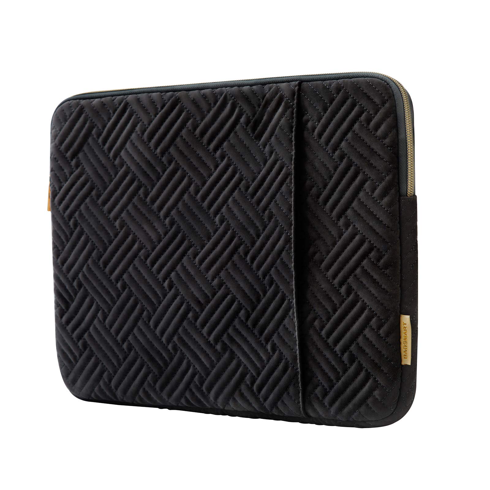BAGSMART 13-13.3 Inch Laptop Sleeve Case for MacBook Air/Pro 14 Inch - Waterproof Protective Notebook Cover with Pocket (Black) - Perfect for Work, Travel & School