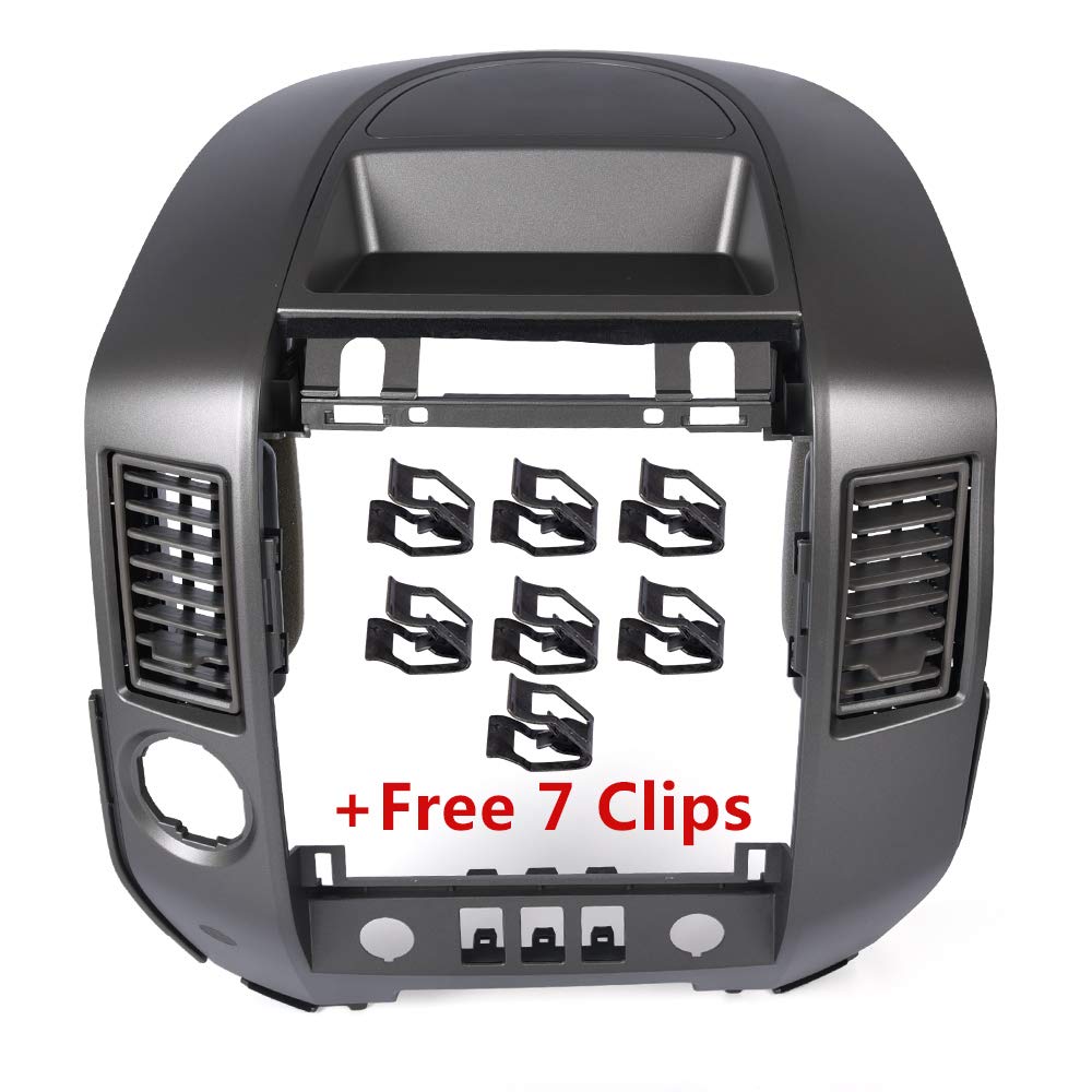 2004-2006 Nissan Titan Armada SE & XE Center Dash Radio AC Bezel 682578S800 - Gray Replacement Part for Car Interior Upgrade | Perfect for DIY Auto Repair & Vehicle Restoration Projects