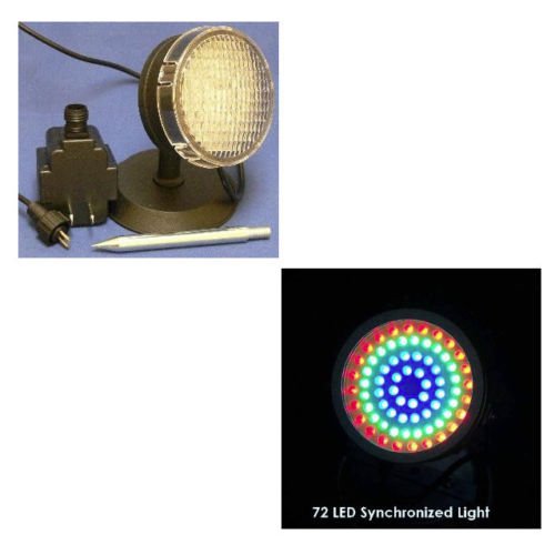 72 RGB LED Submersible Outdoor Pond Light - Waterproof Landscape Lighting with Sync Function for Garden, Pool, and Fountain Decoration