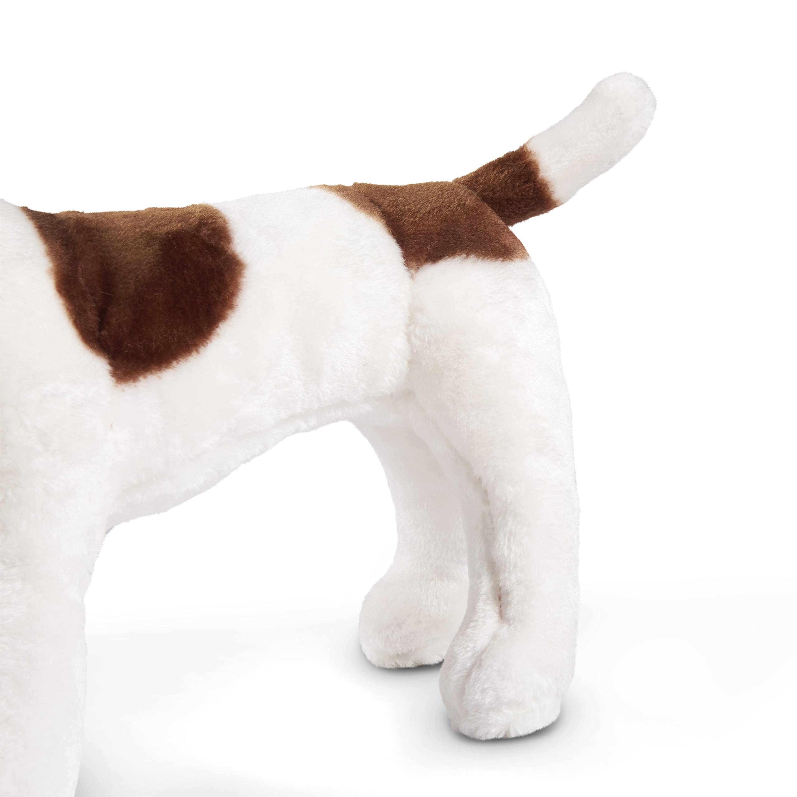 Melissa & Doug Giant Jack Russell Terrier Plush Toy - 12+ Inch Lifelike Stuffed Animal Dog for Kids, Soft & Cuddly Pet Companion - Perfect for Playtime, Nursery Decor & Gift Giving
