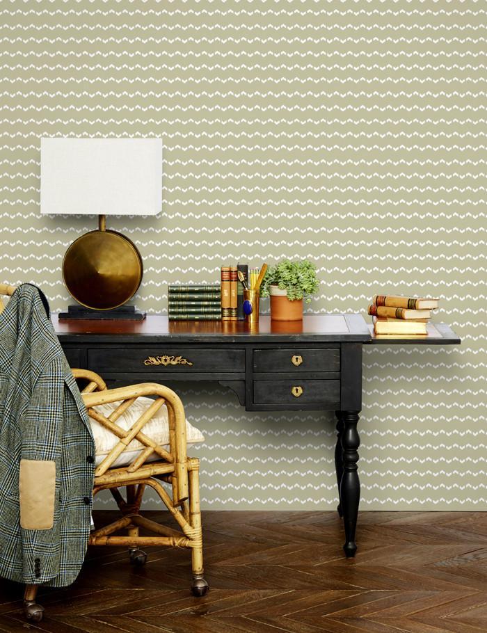 Fes Zag Wallpaper by Wallshoppe - Premium Safari-Inspired Peel & Stick Wallpaper for Living Room, Bedroom, or Nursery Decor