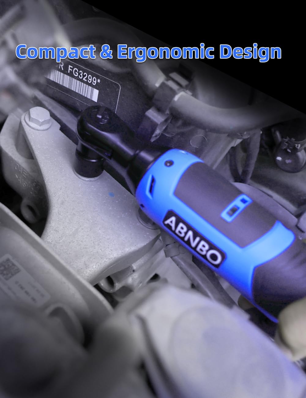 12V Cordless Electric Ratchet Wrench - 3/8