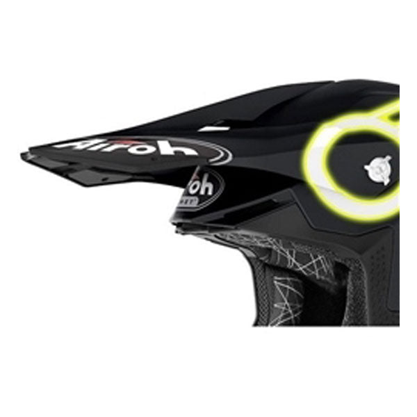 Airoh Peak Black Twist 2.0 Neon Matte Yellow Motorcycle Helmet - Lightweight & Durable for Street Riding & Racing