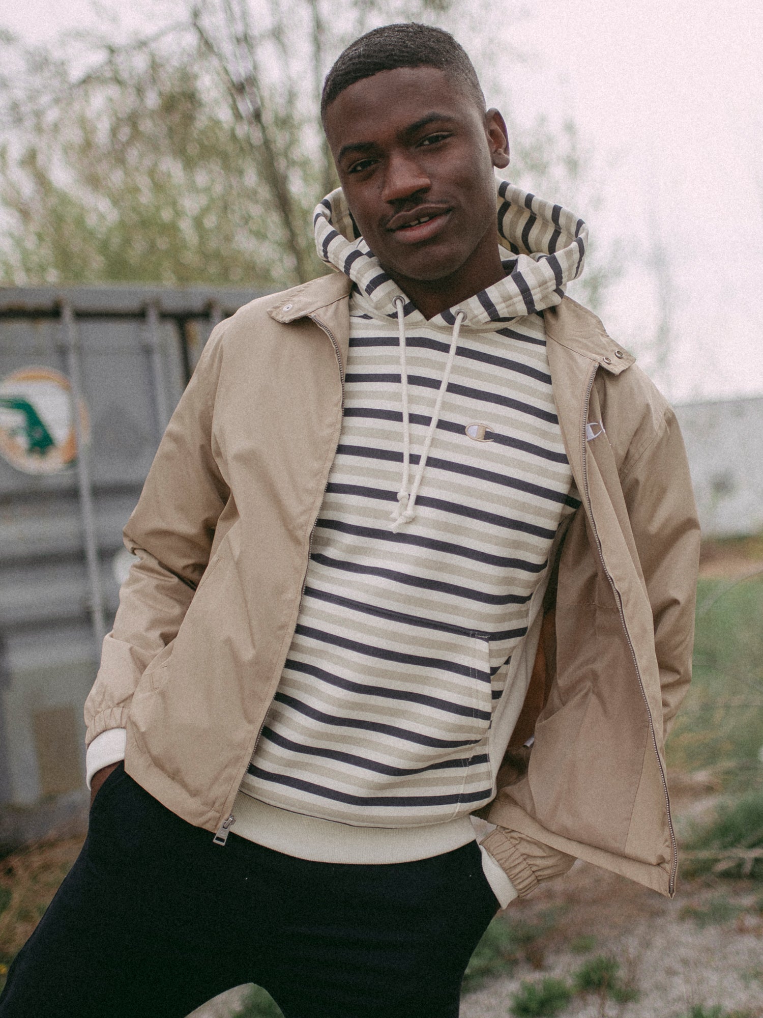 Champion Reverse Weave Stripe Pullover Hoodie - Men's & Women's Casual Sweatshirt for Gym, Streetwear & Everyday Comfort